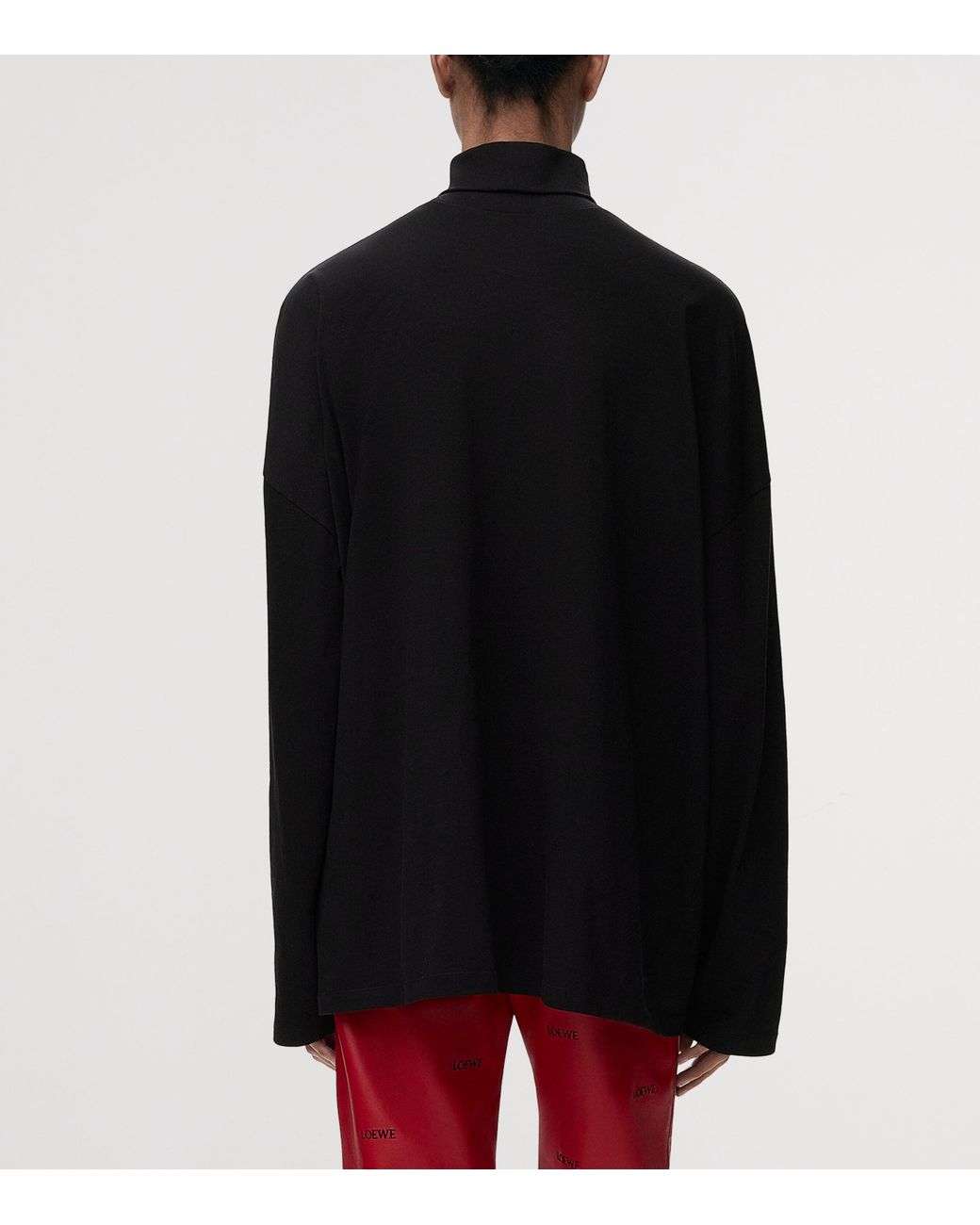 Loewe Blue Rollneck Logo Sweater