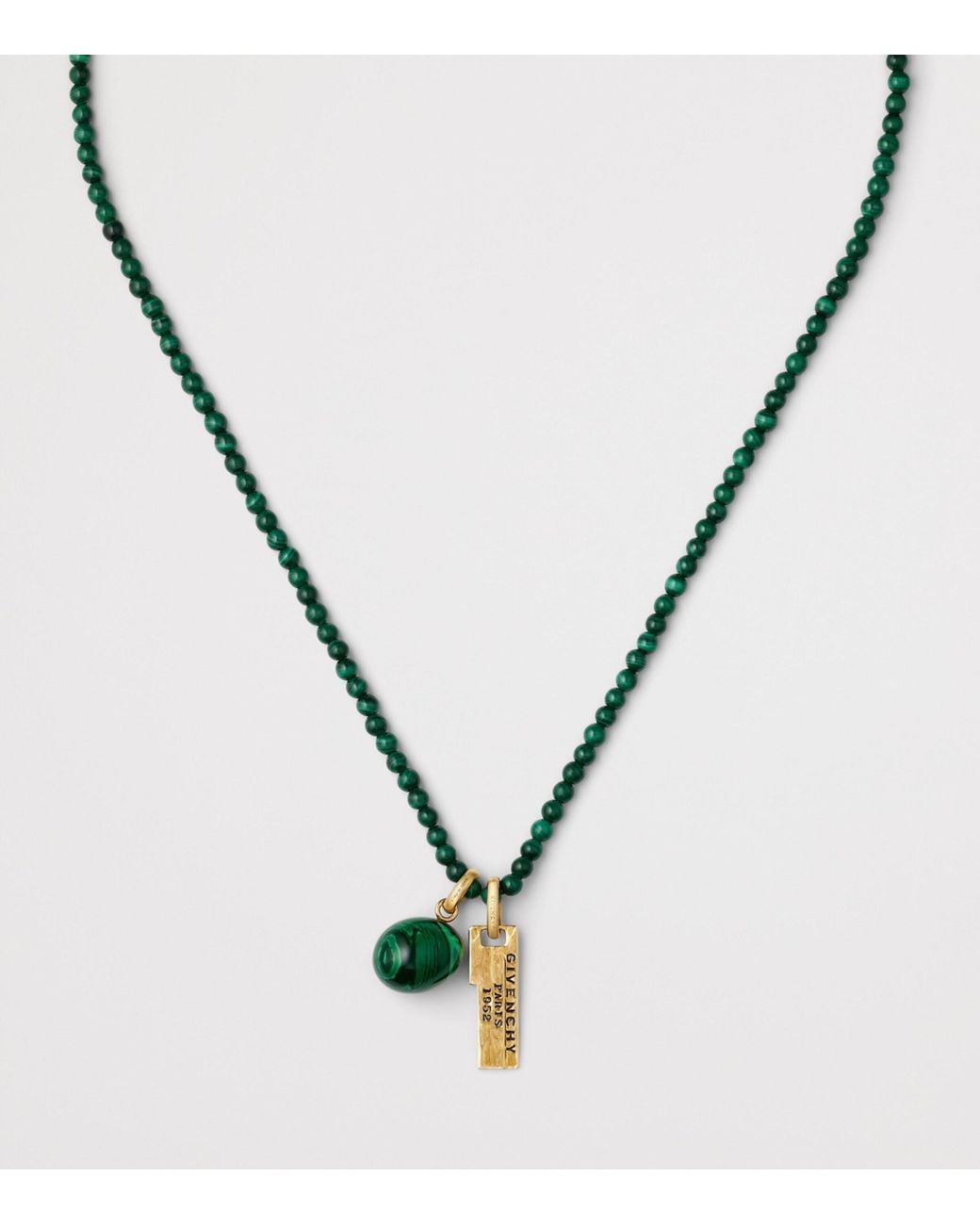 Givenchy Metallic Malachite Tape Necklace