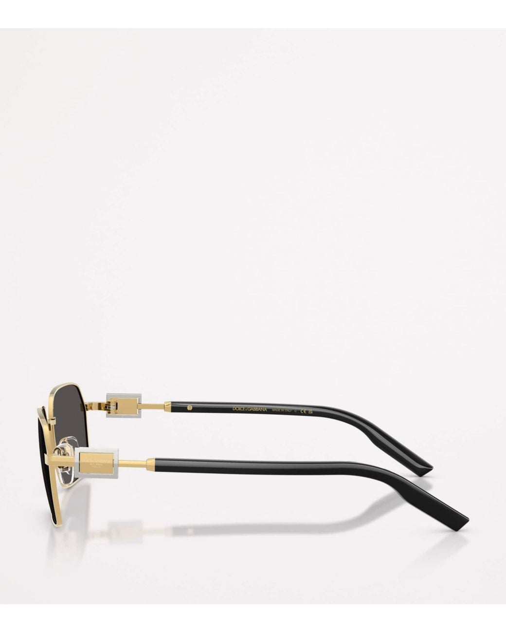 Dolce & Gabbana Metallic Wire-Frame Rectangular Sunglasses for men