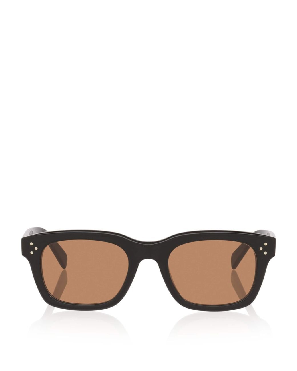Céline Brown Acetate 3 Dots Cl40232I Irregular Sunglasses for men