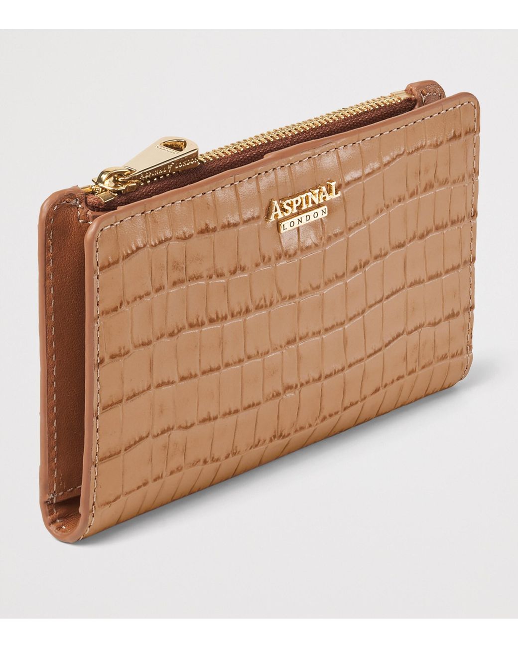Aspinal Brown Small Leather Mayfair Purse