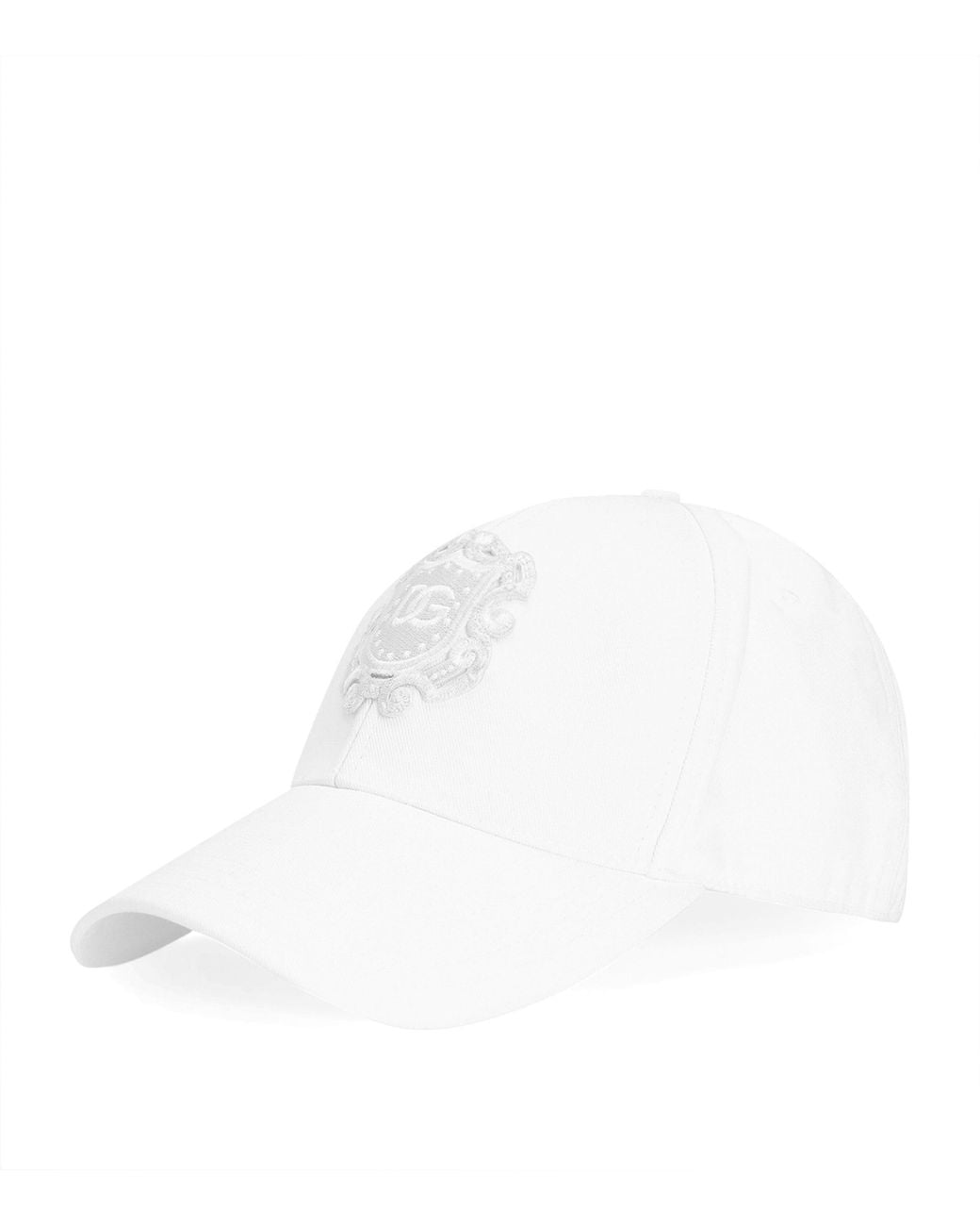 Dolce & Gabbana White Appliqué Baseball Cap for men