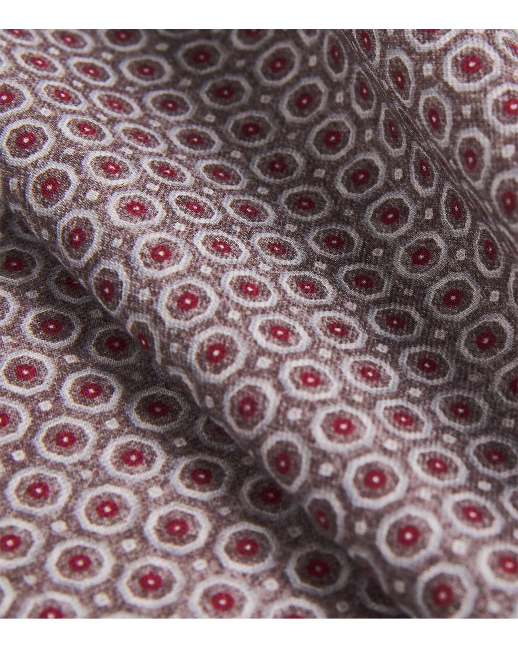 Eleventy Purple Cotton-Wool Geometric Pocket Square for men