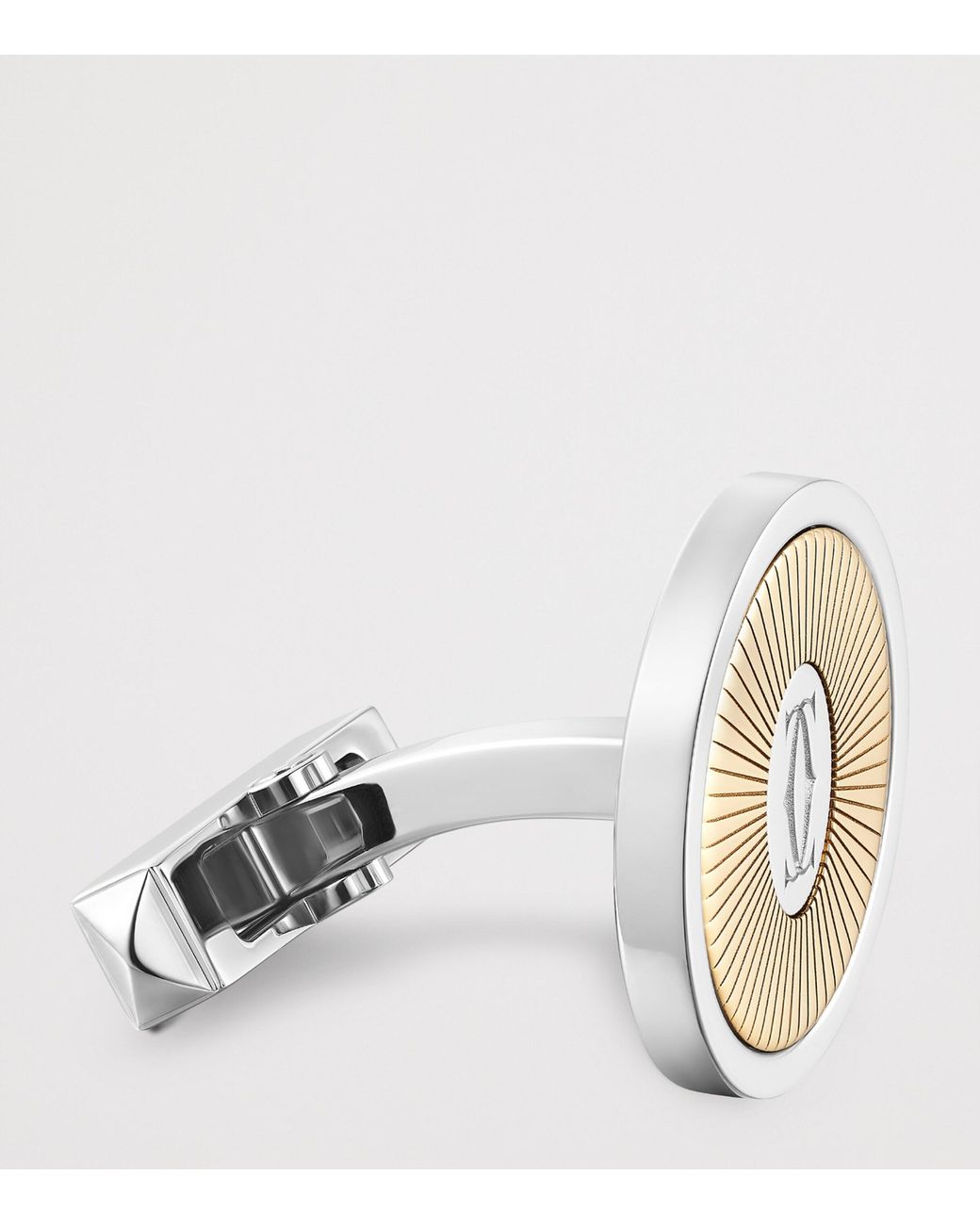 Cartier Metallic Sterling And Double C De Cufflinks for men