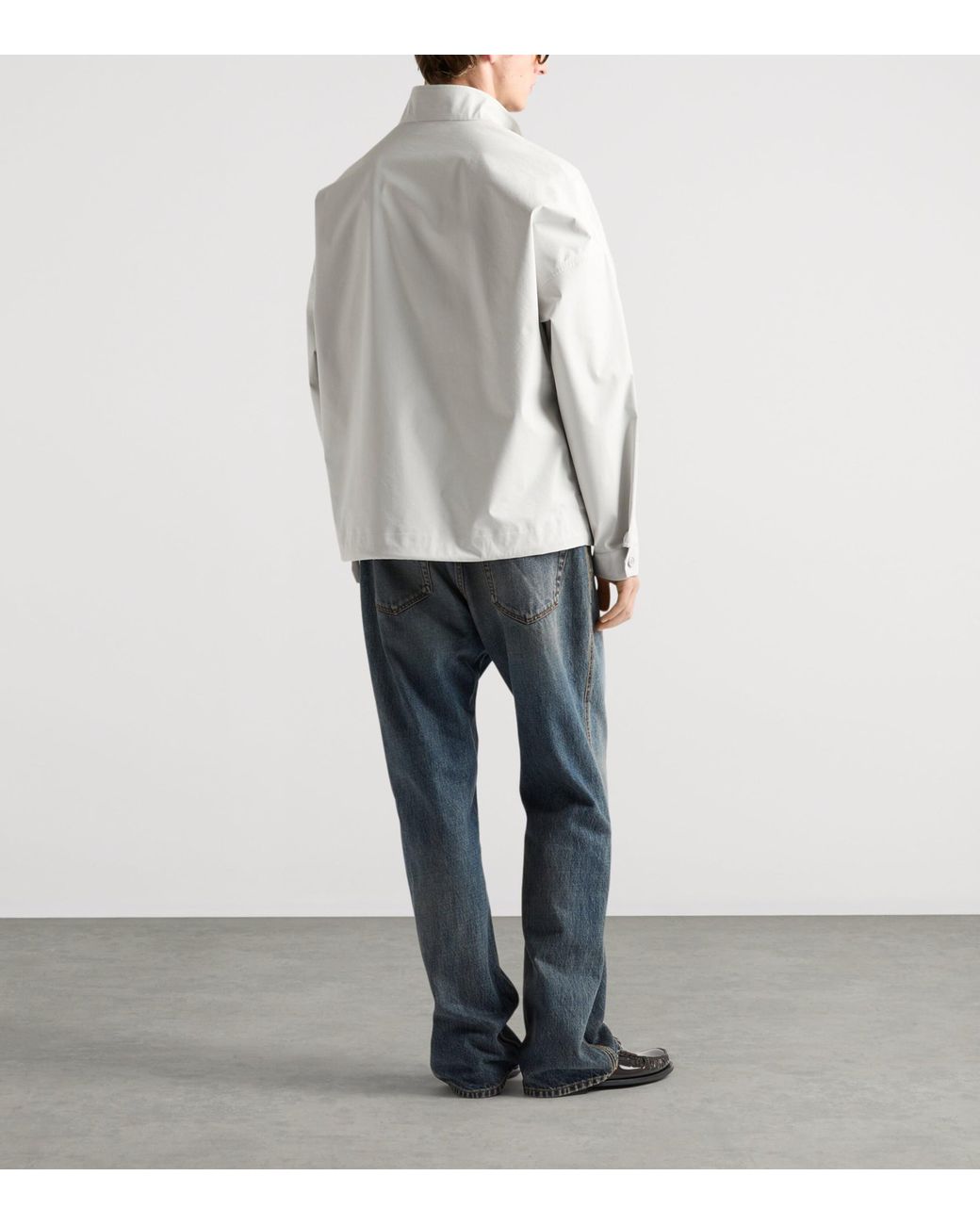 Prada White Technical Fabric Logo Jacket for men