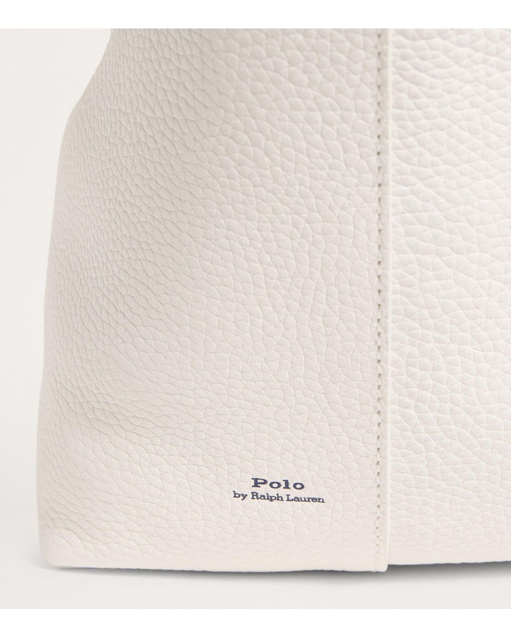 Polo Ralph Lauren Medium Leather Play Tote Bag in White | Lyst