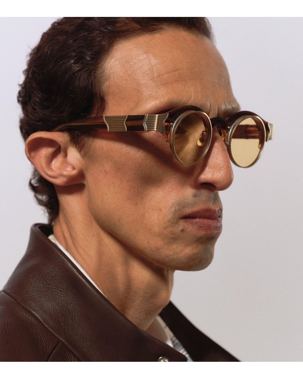Matsuda Multicolor 10605H Round Sunglasses for men