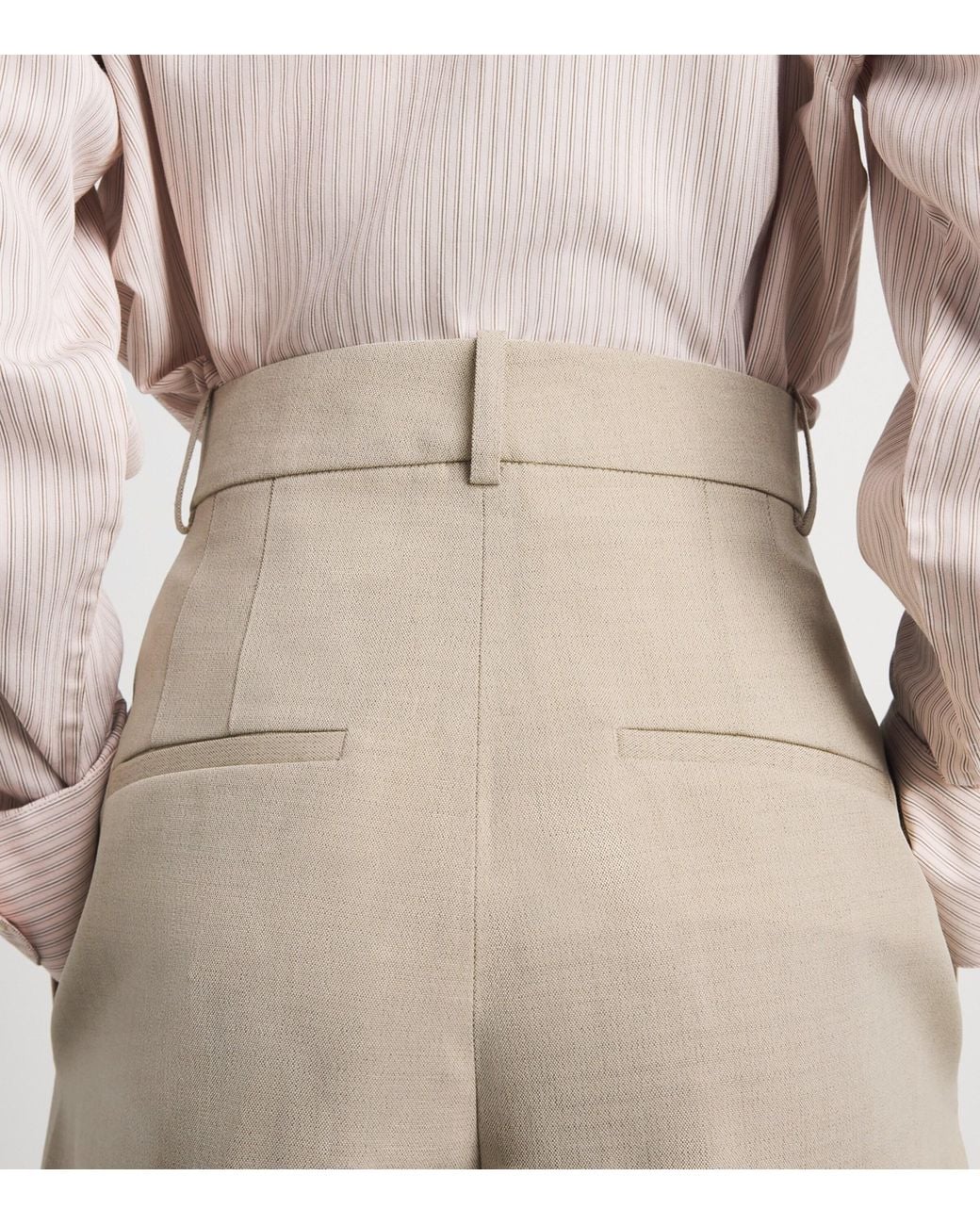 Rohe Natural Virgin Wool-Blend Daria Trousers