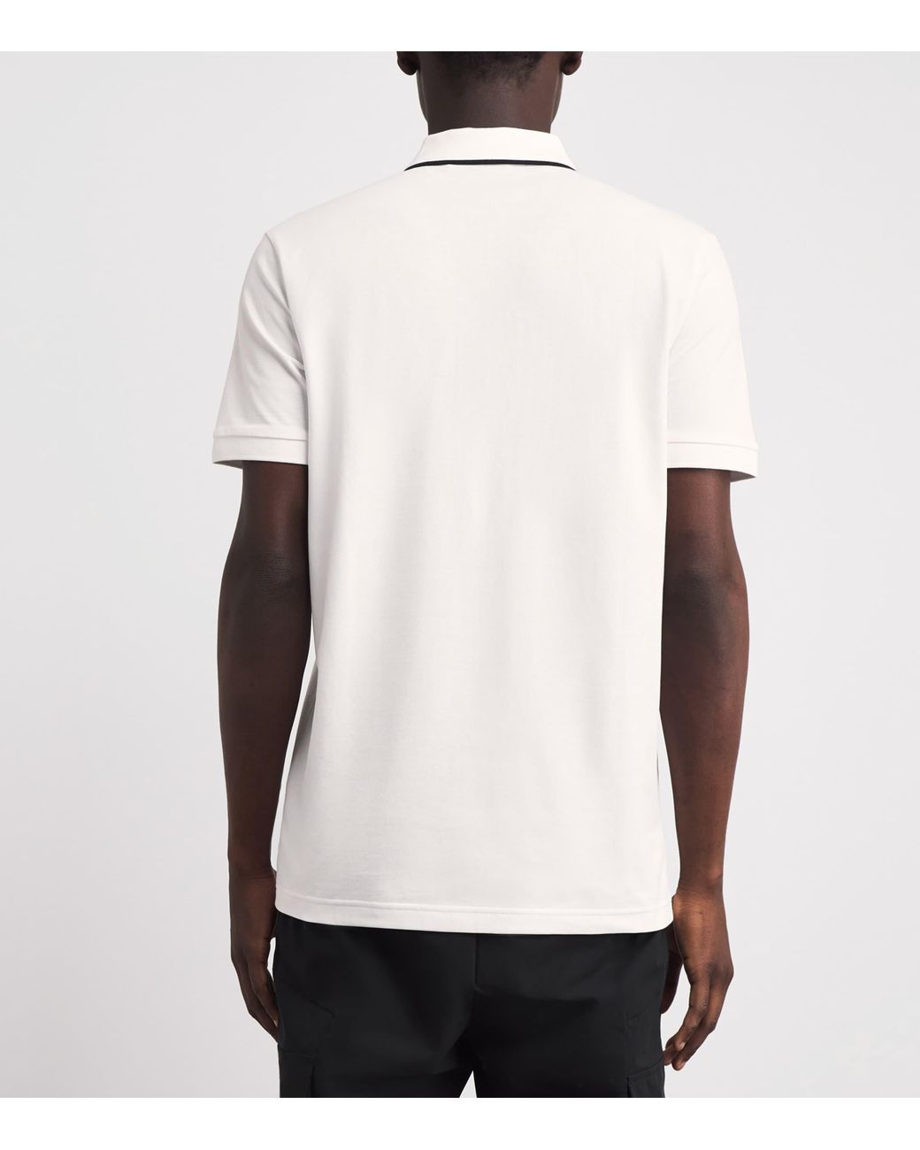 Boss White Stretch-Cotton Philix Polo Shirt for men