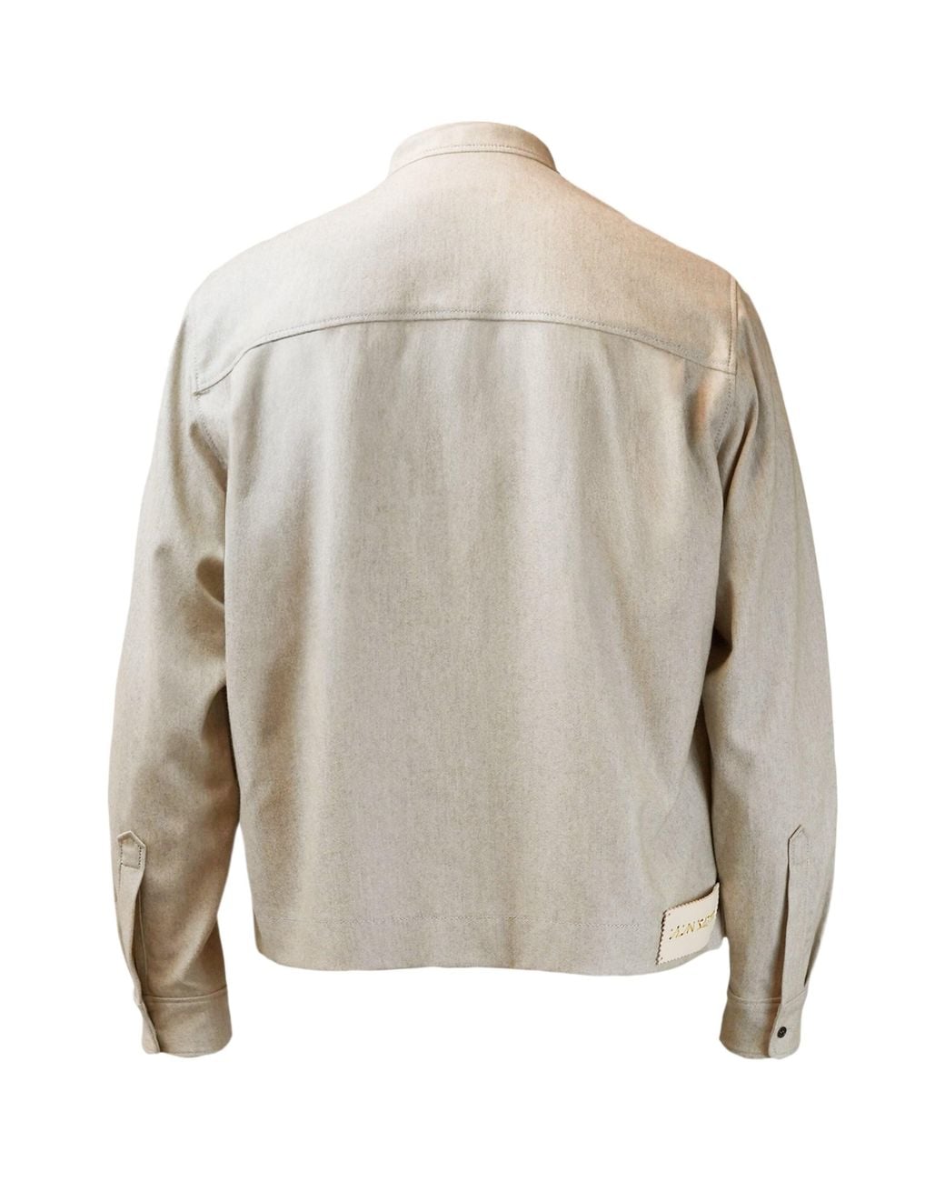 Alan Scott Natural Stretch-Cashmere-Cotton Denim Overshirt for men