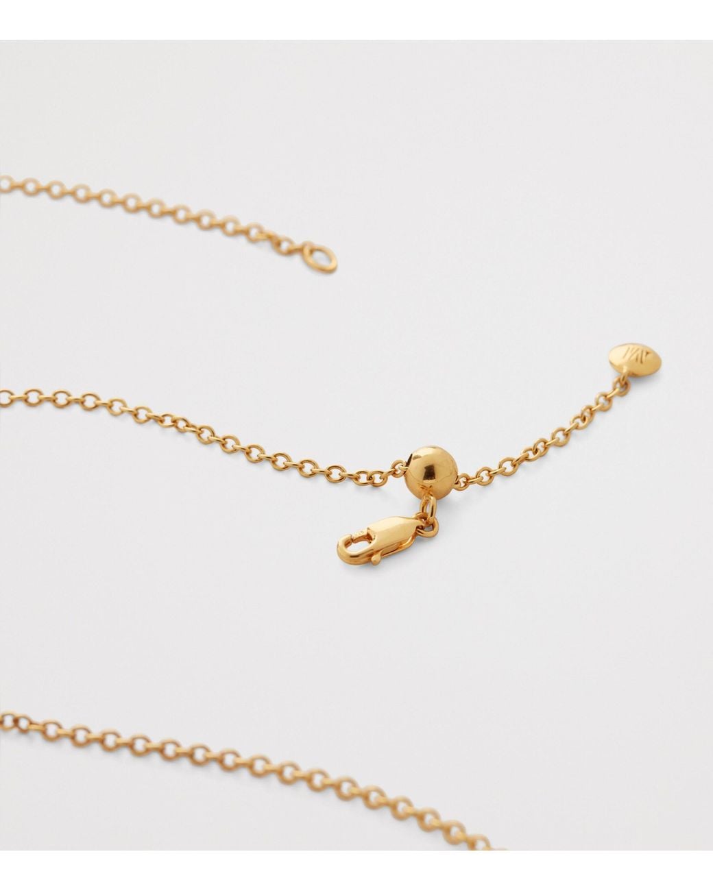 Monica Vinader Metallic Vermeil Rolo Chain Necklace for men