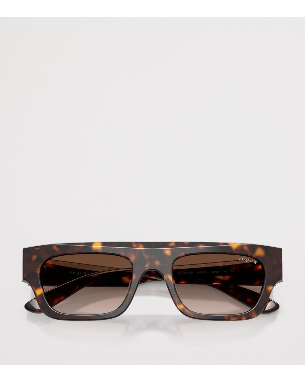 Vogue Brown Rectangular Sunglasses