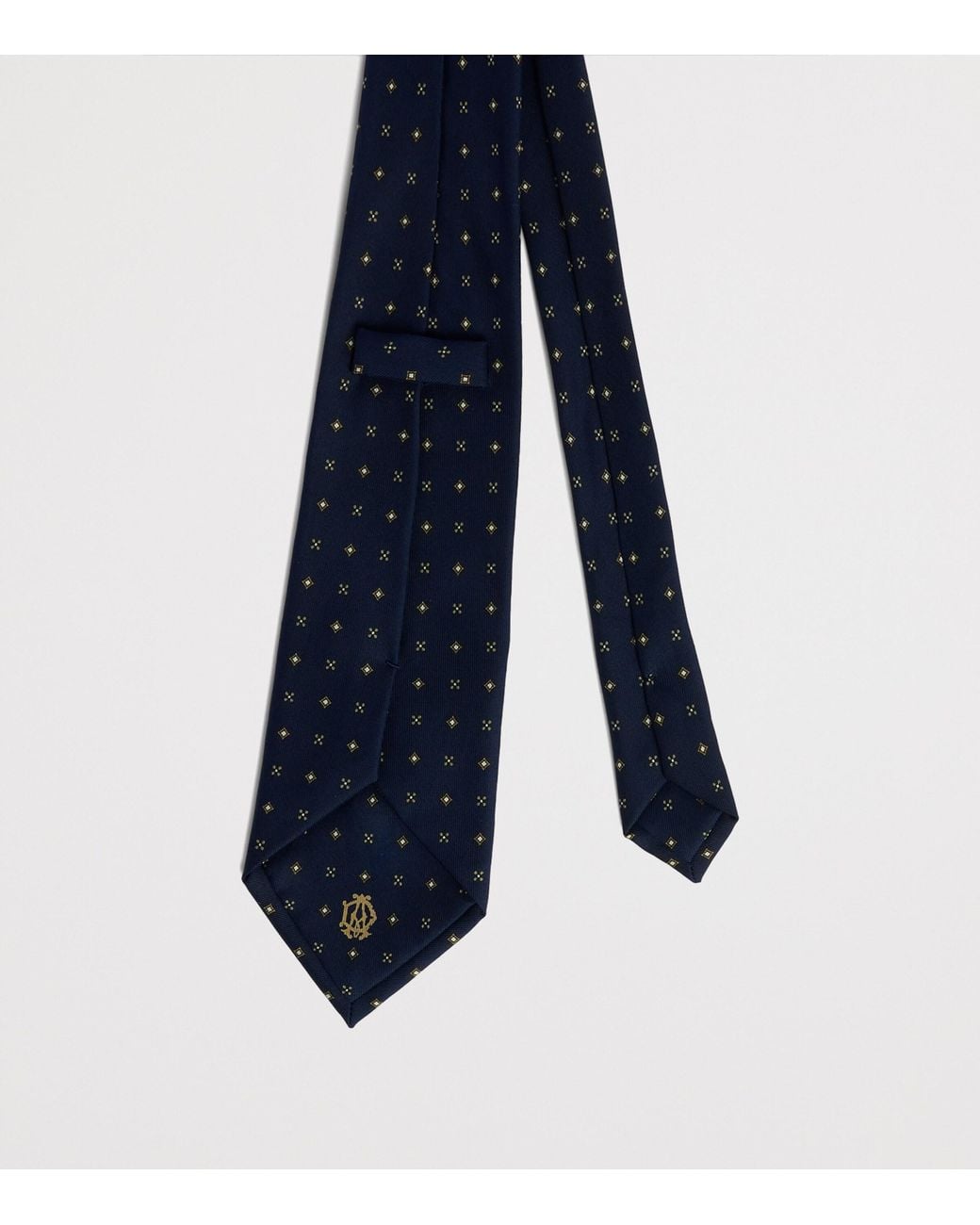 Dunhill Blue Silk Printed Tie for men