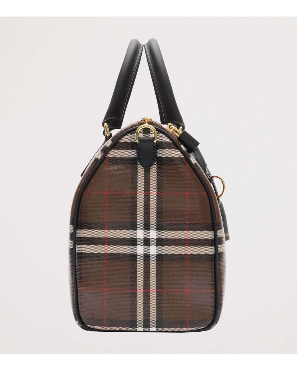 Burberry Brown Medium Check Bowling Bag