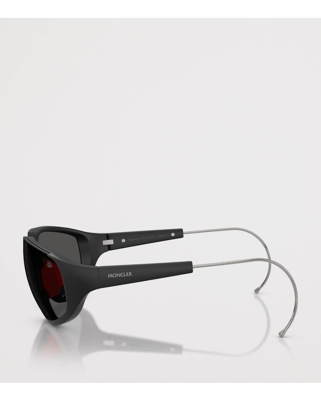 Moncler Black Laszer Irregular Sunglasses