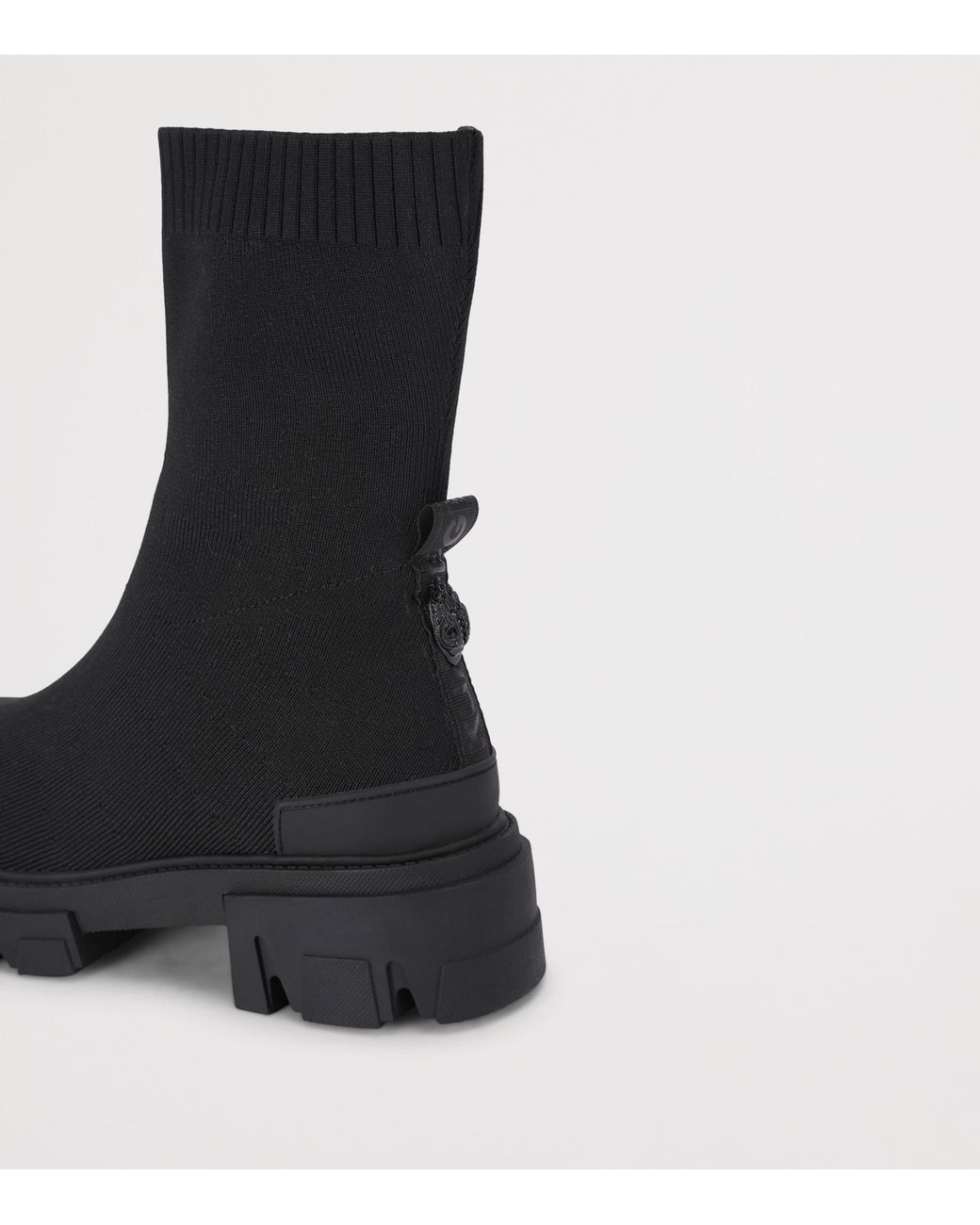Kurt Geiger Black Stomp Sock Ankle Boots 50