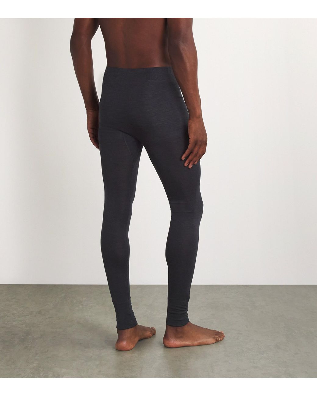 Hanro Blue Woollen Silk Long Johns for men