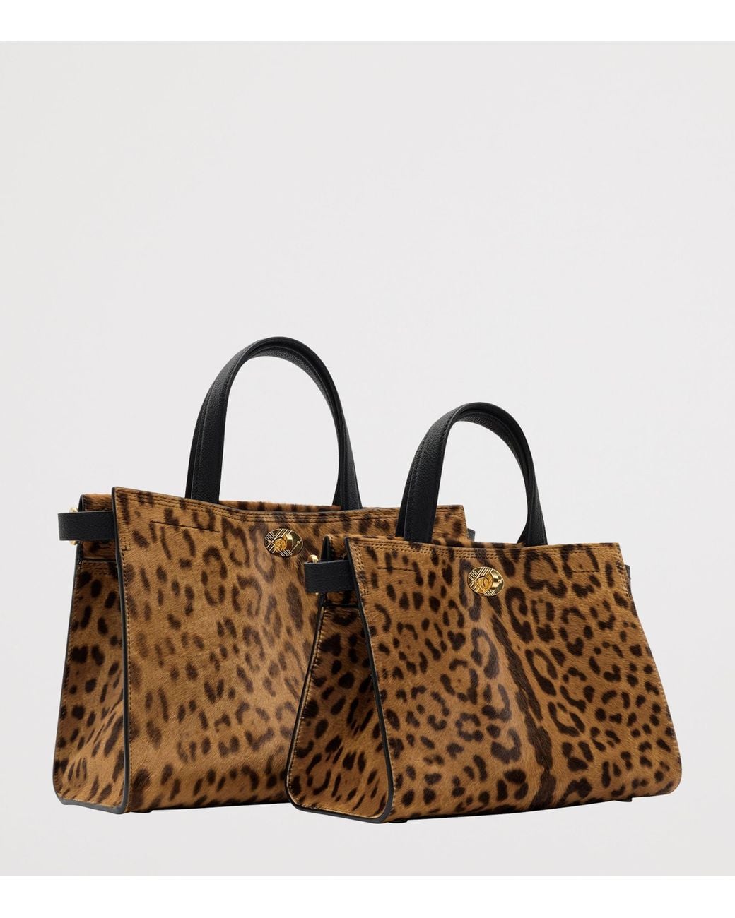 Burberry Brown Mini Calf Hair Cotswolds Tote Bag