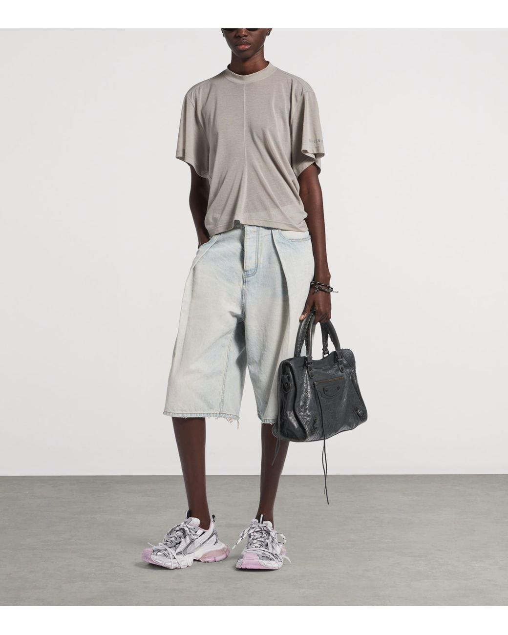 Balenciaga White 3Xl Laceup Gel Clearsole Sneakers