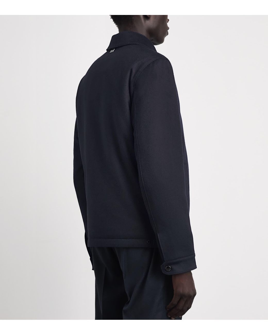 Corneliani Blue Cashmere Collar Jacket for men