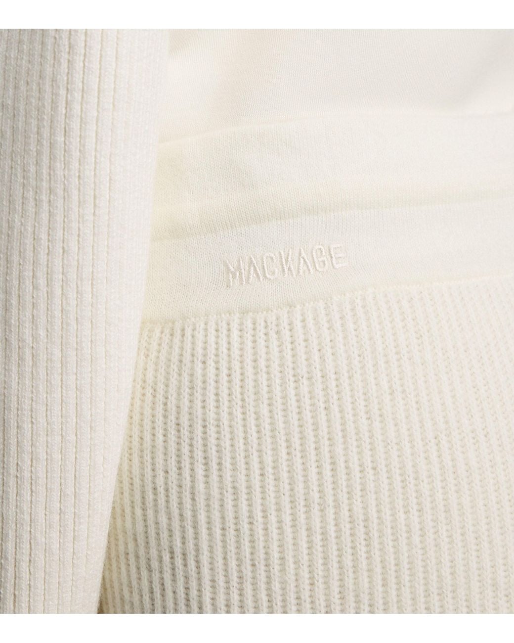 Mackage White Merino Wool-Blend Tove-Z Sweatpants
