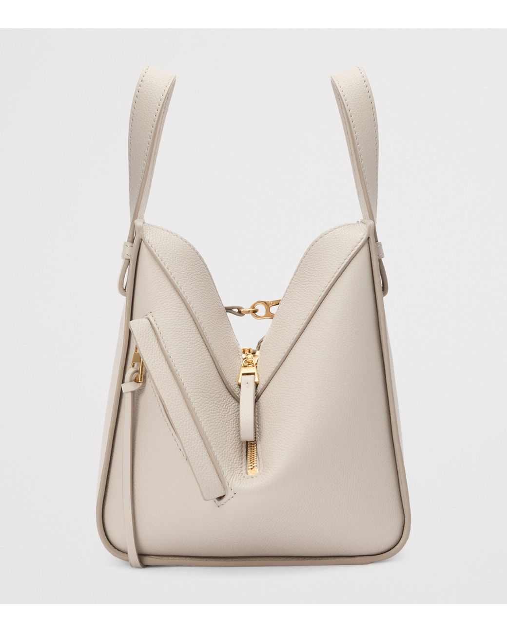 Loewe Natural Leather Hammock Top-Handle Bag