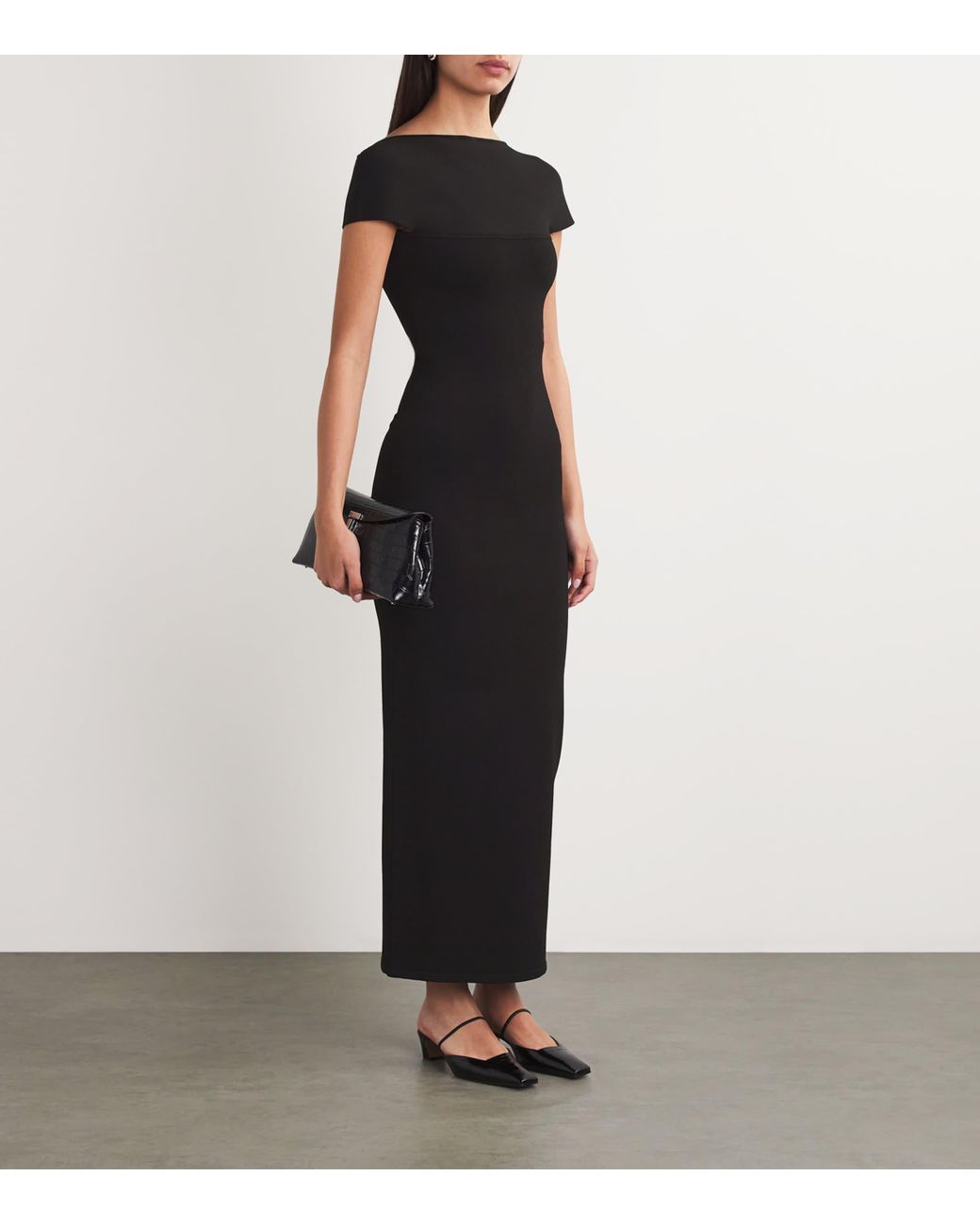 【関税込み】KHAITE ブラック Basile マキシドレス Basile Dress in Black – KHAITE