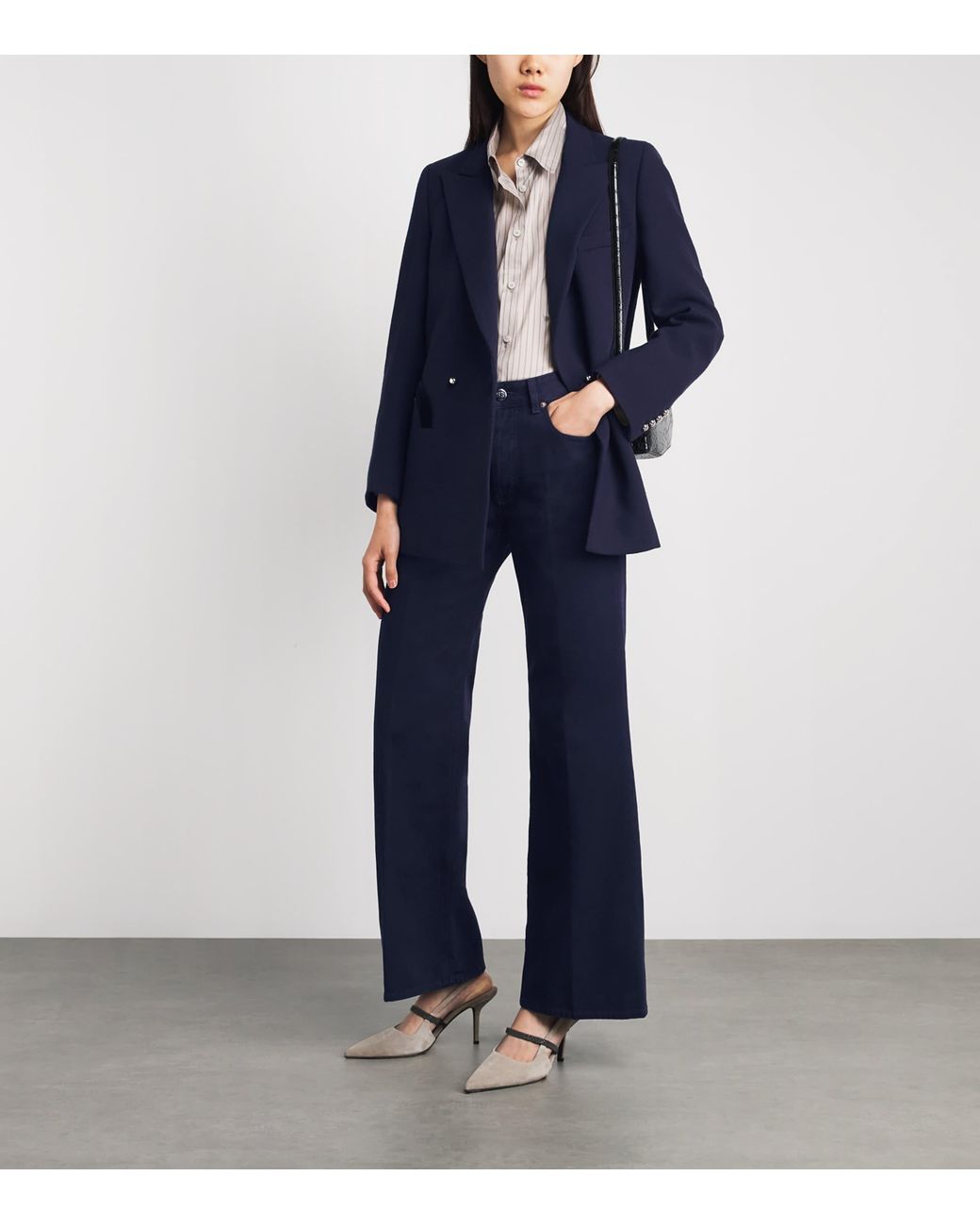 Blazé Milano Blue Clapotis Maline Wide-Leg Jeans