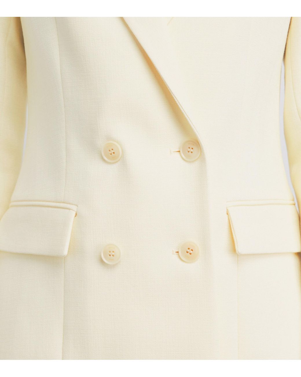Maje White Double-Breasted Blazer