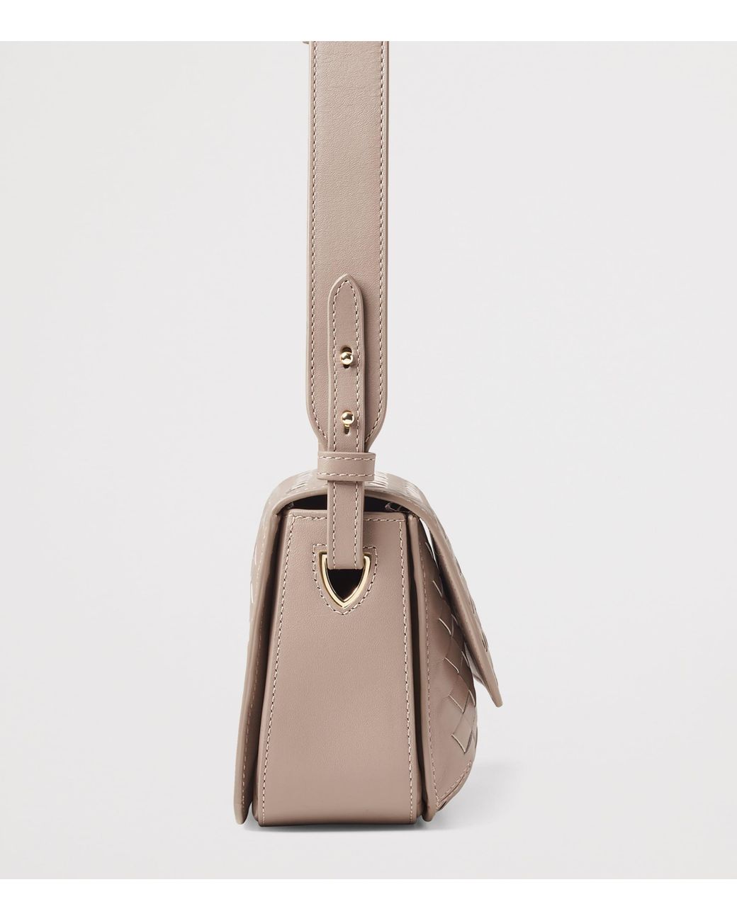 Aspinal Brown Woven Leather Ella Cross-Body Bag
