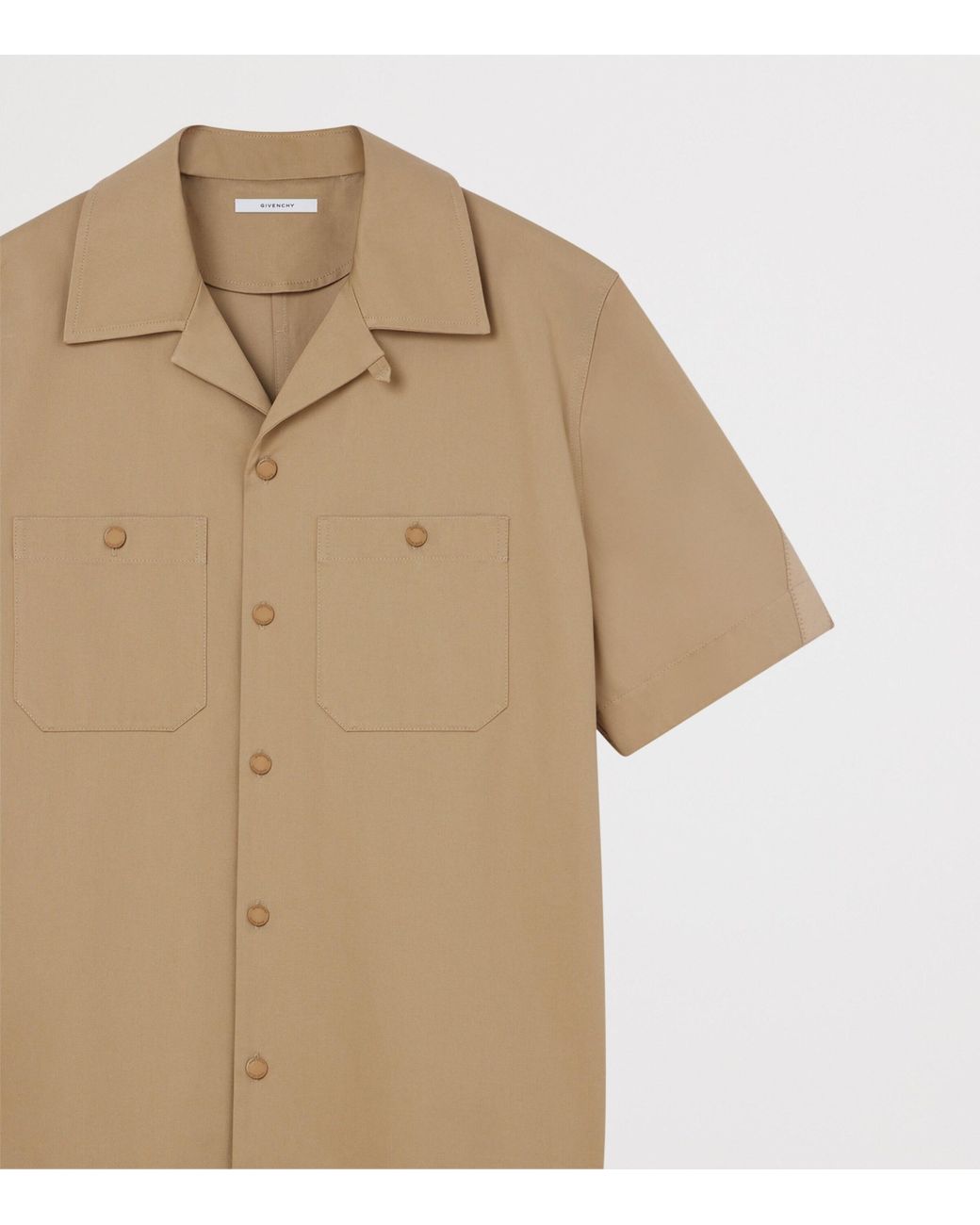 Givenchy Natural Cotton Short-Sleeve Shirt for men