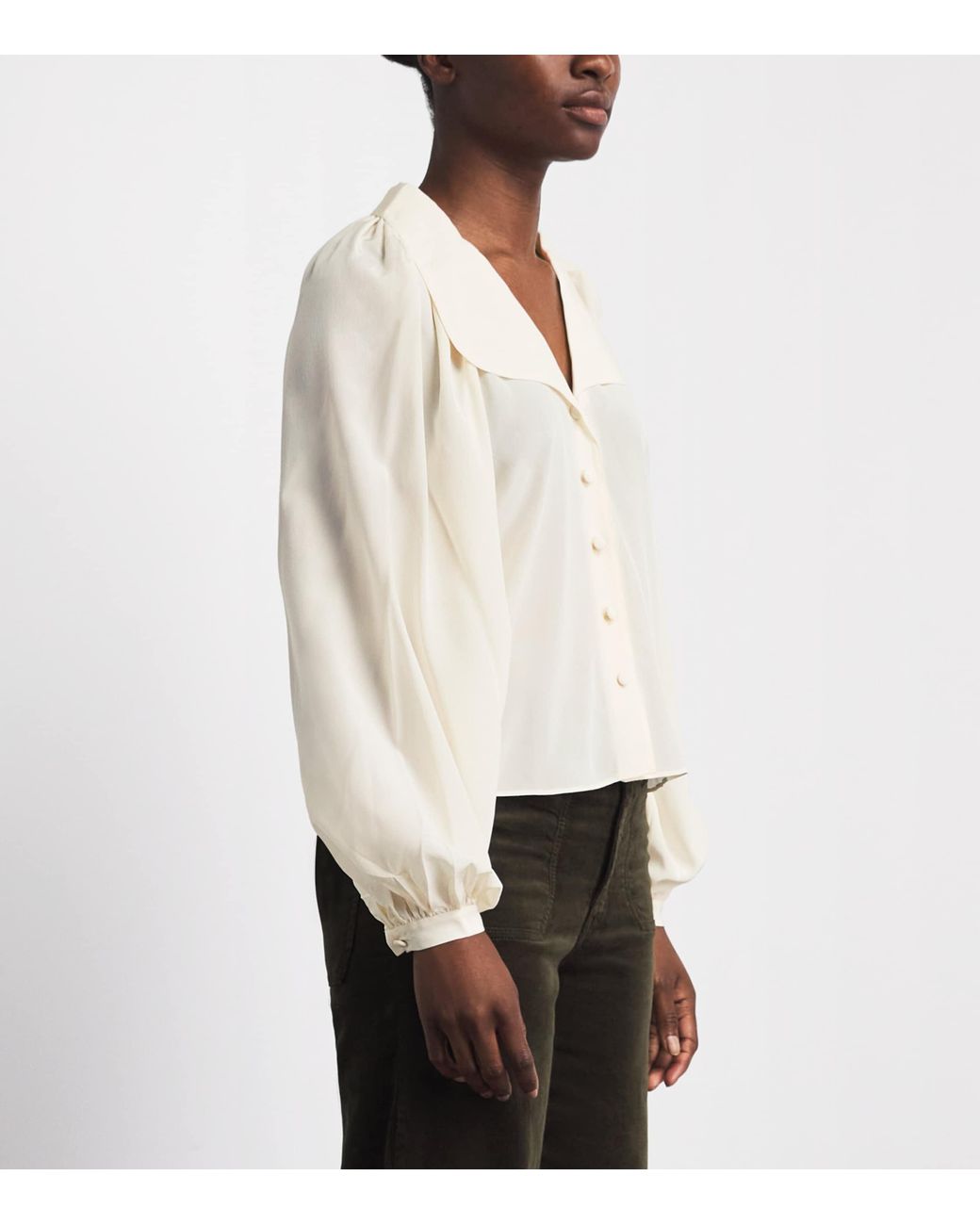 FRAME White Silk The Gala Shirt
