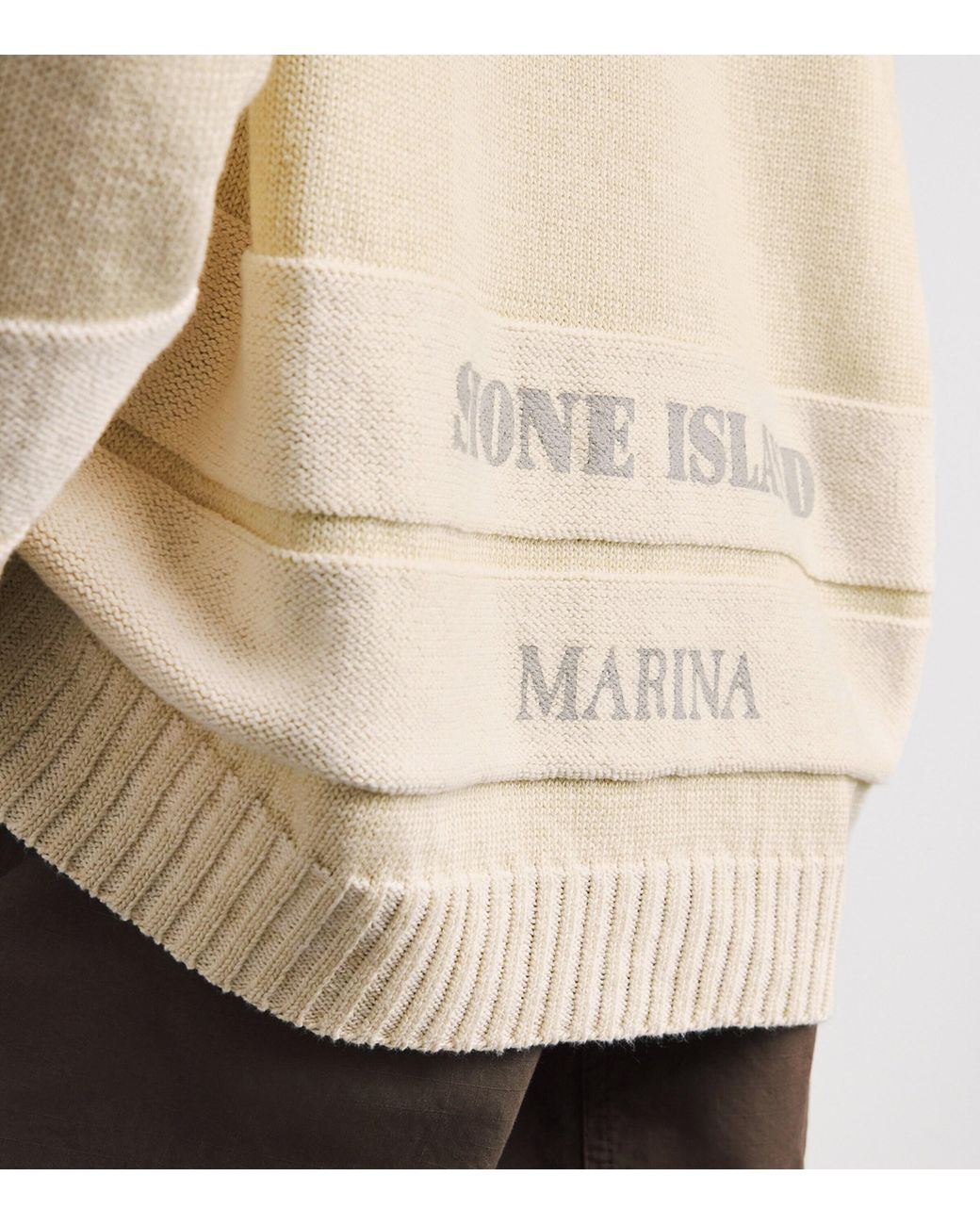 Stone Island Natural Organic Cotton-Linen Marina Sweater for men