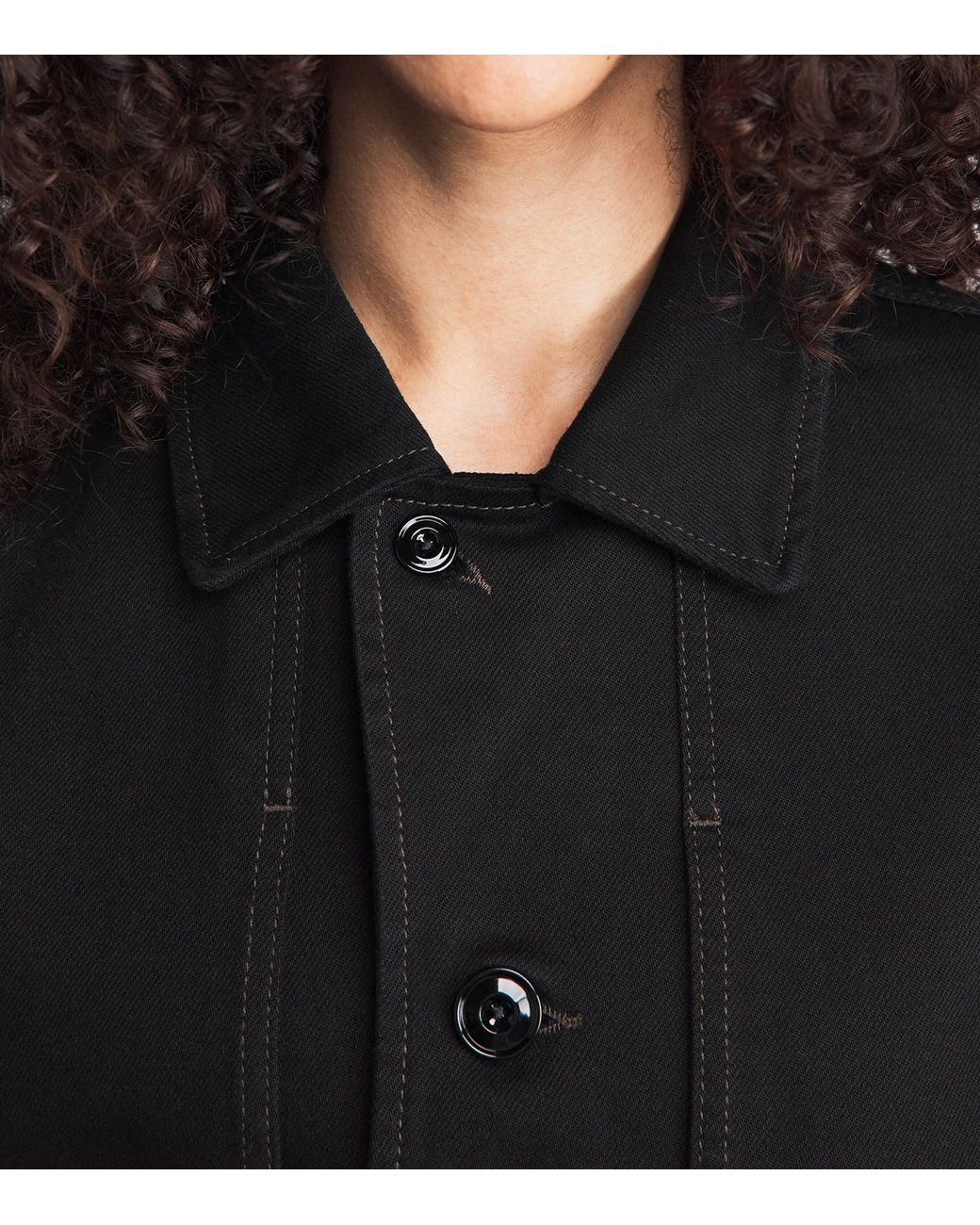 Lemaire Black Boxy Denim Jacket