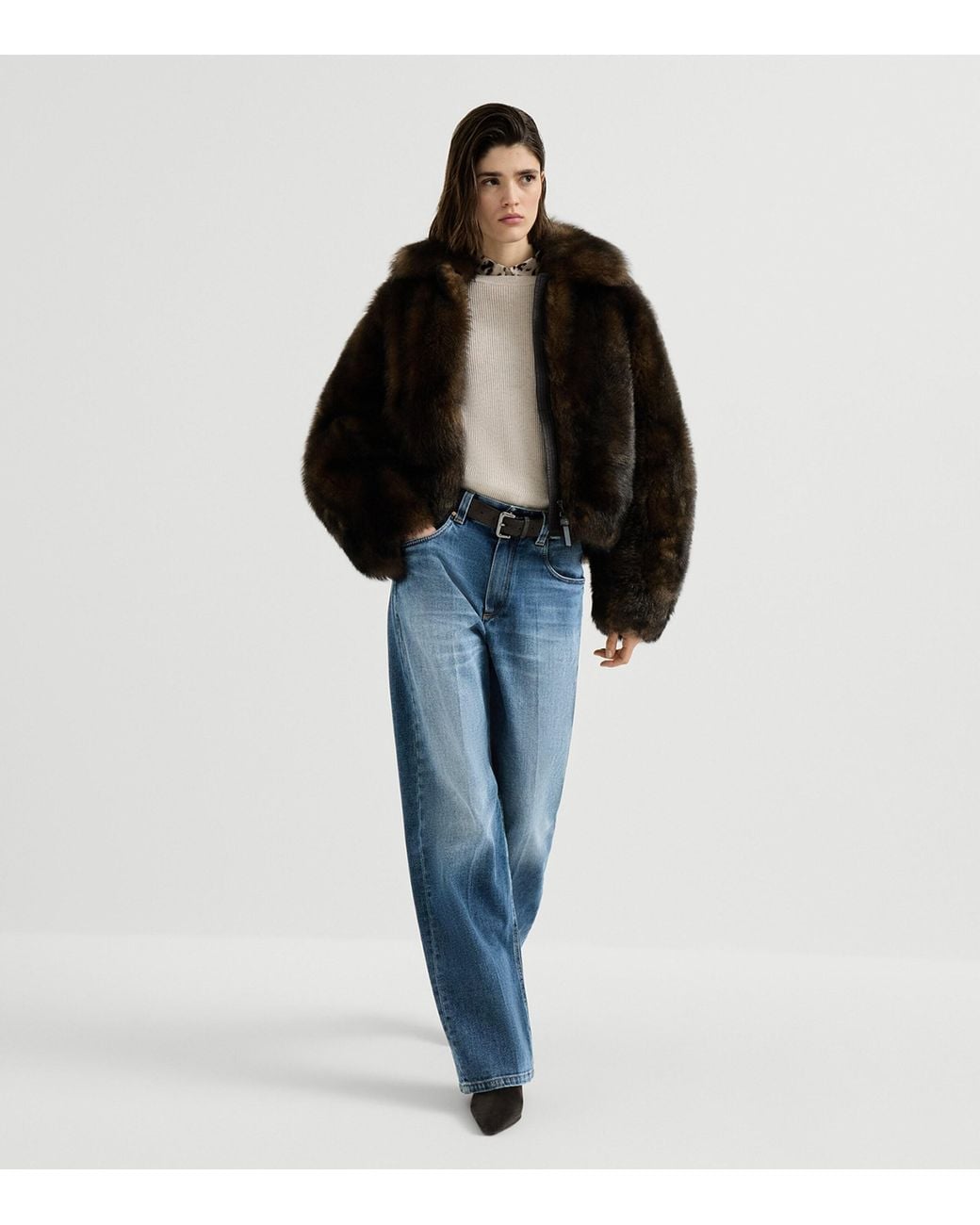 Brunello Cucinelli Blue Contemporary Loose Straight Jeans