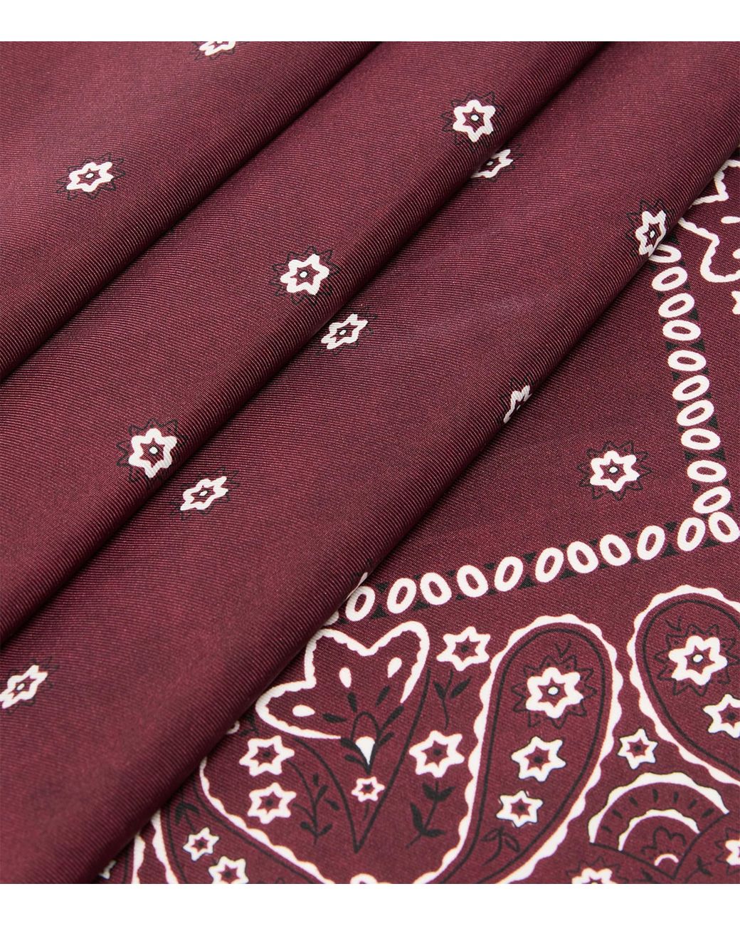 Weekend by Maxmara Purple Silk Paisley Scarf