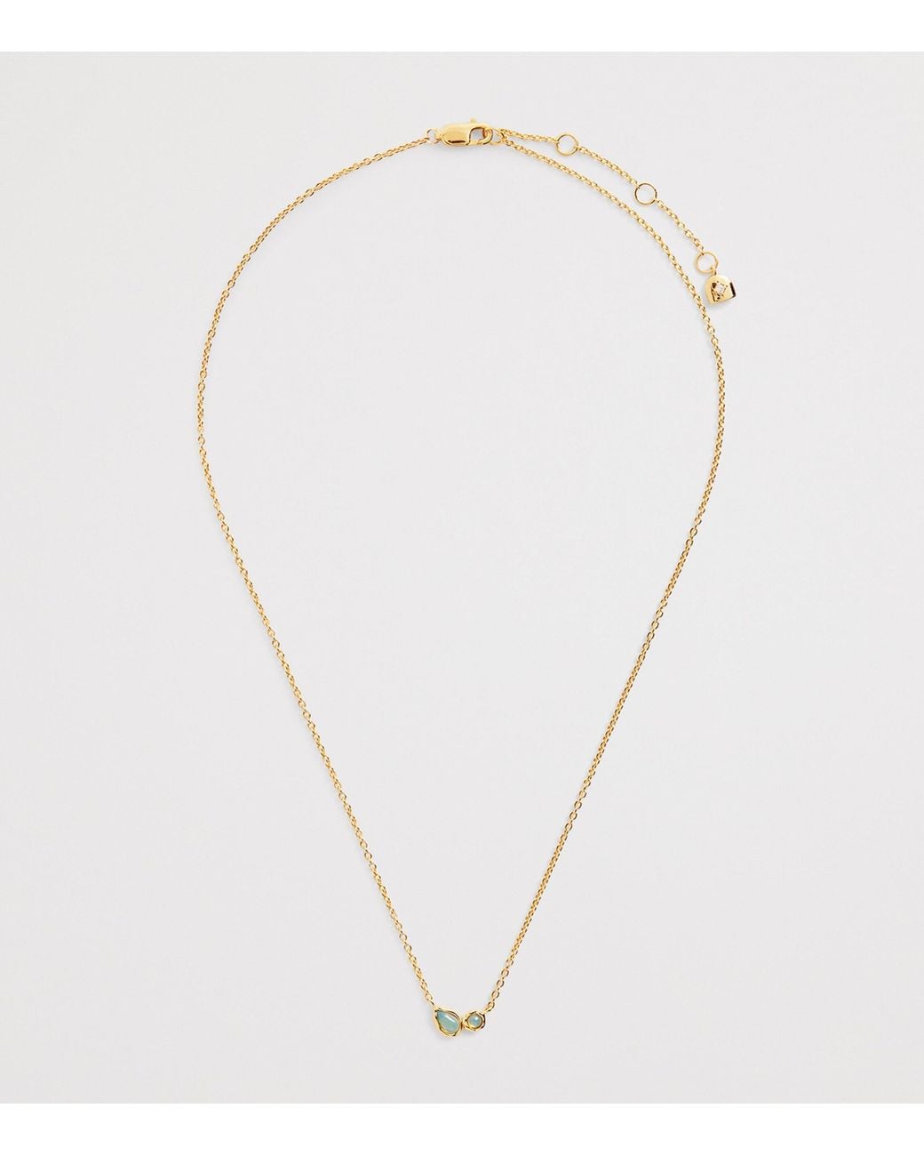 Astrid & Miyu Metallic Opal Cluster Charm Necklace