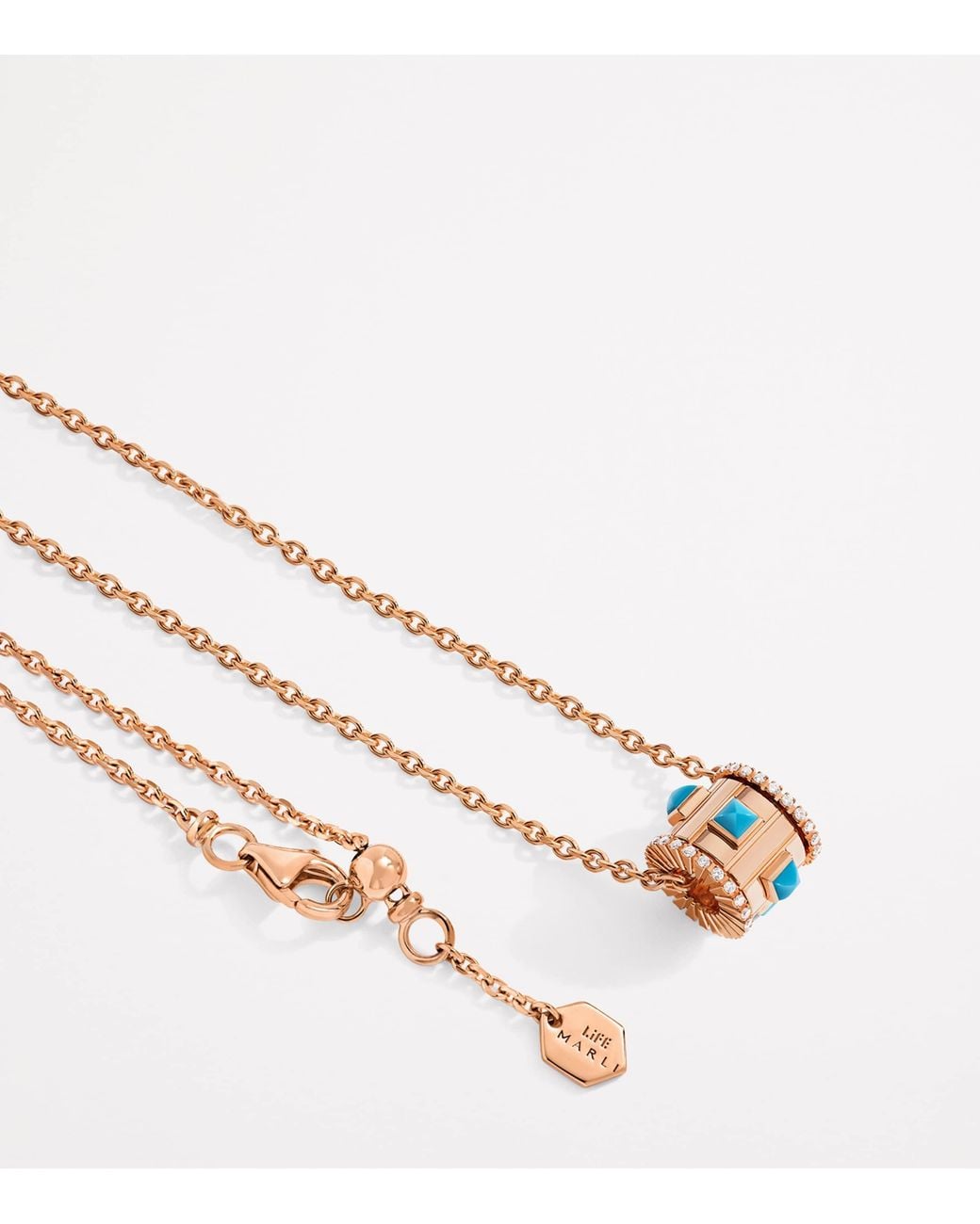 Marli New York Metallic Diamond And Life Necklace