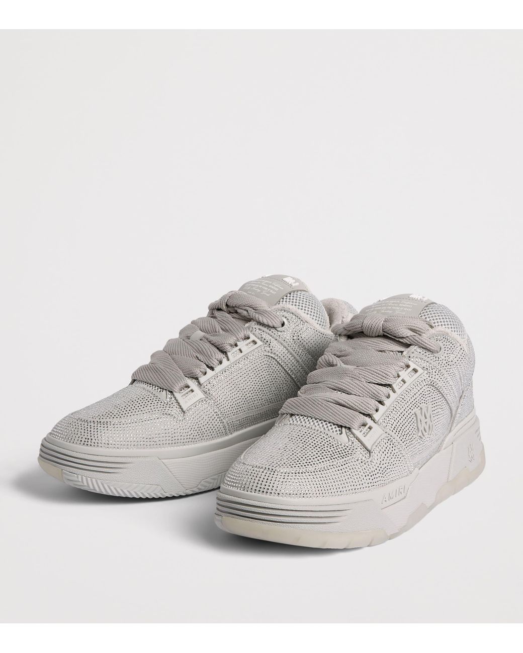 Amiri Gray Crystal Ma-1 Sneakers for men