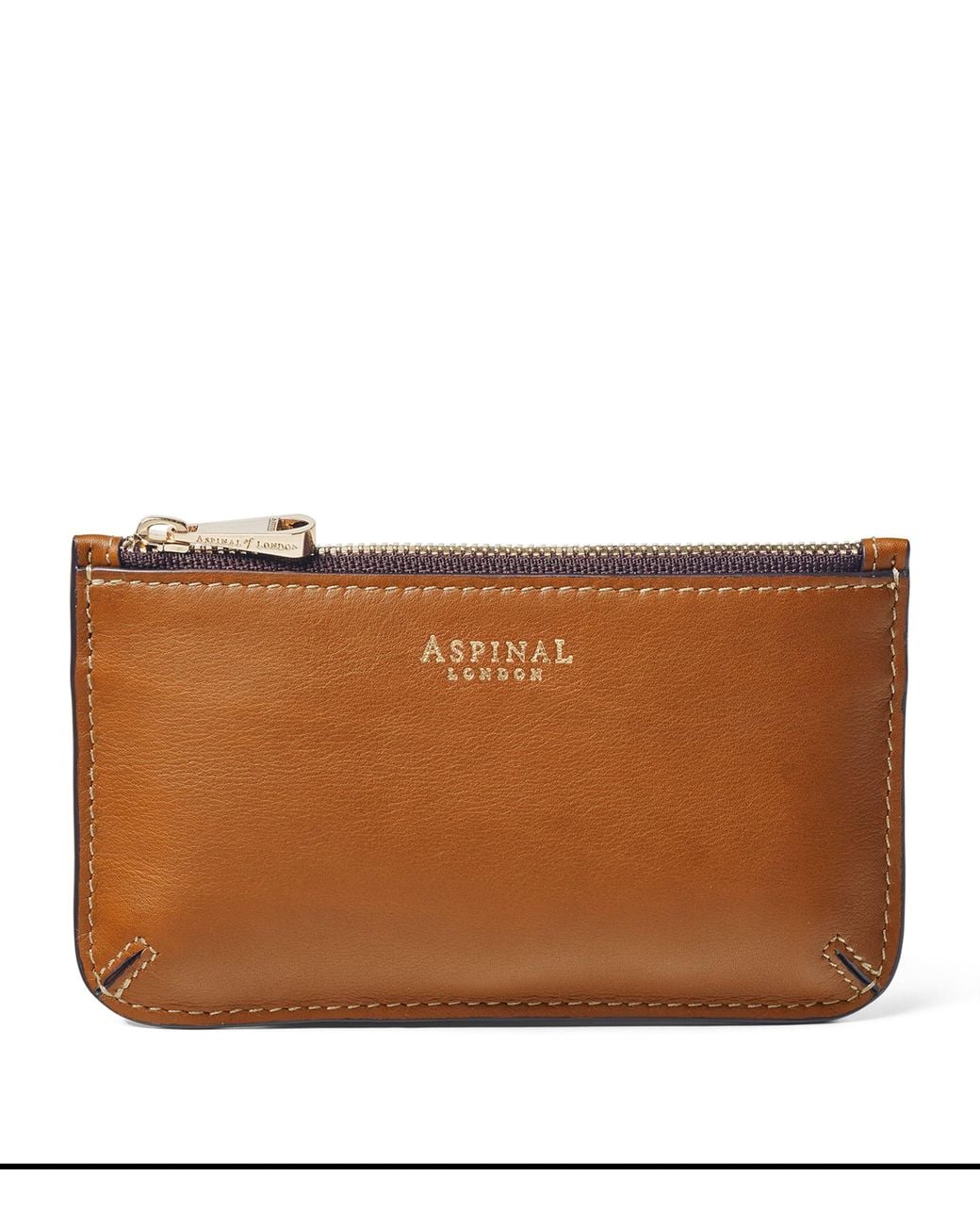 Aspinal Brown Leather Ella Card Holder