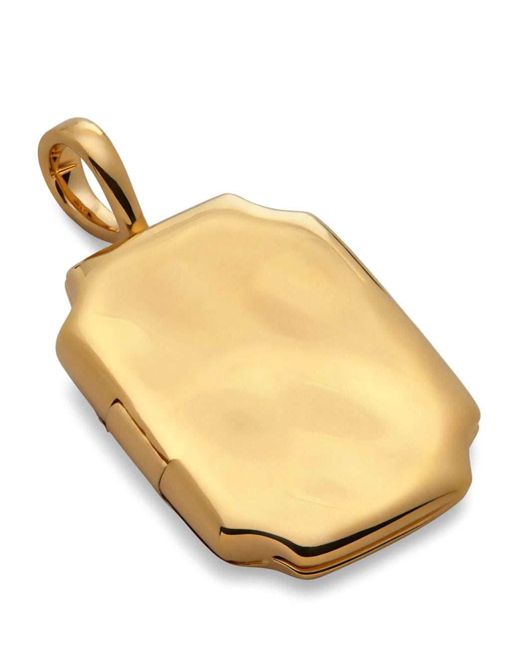 Monica Vinader Natural Vermeil Signature Locket Pendant