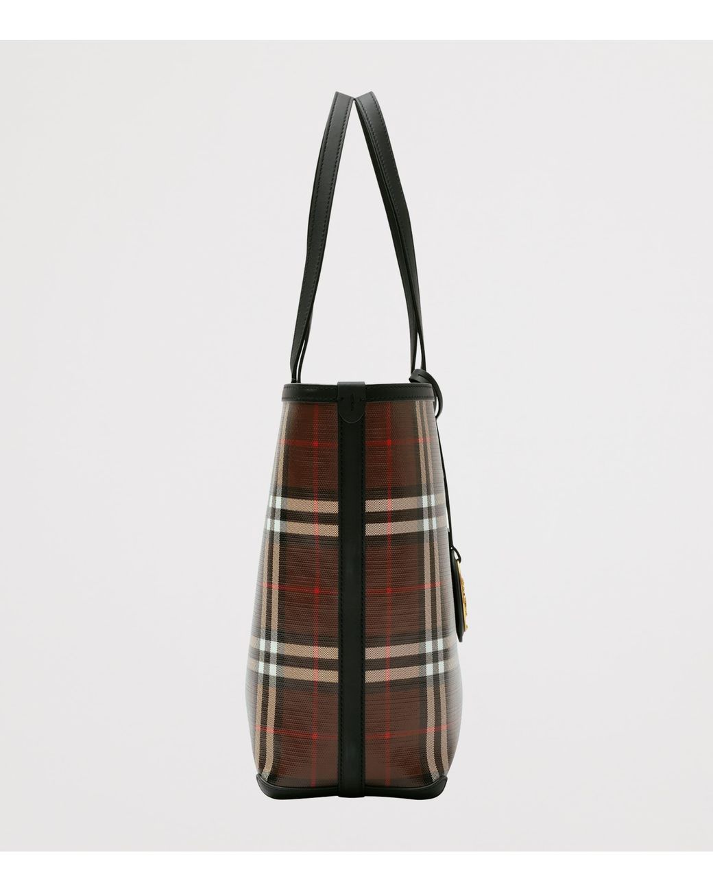 Burberry Black Small Check Tote Bag