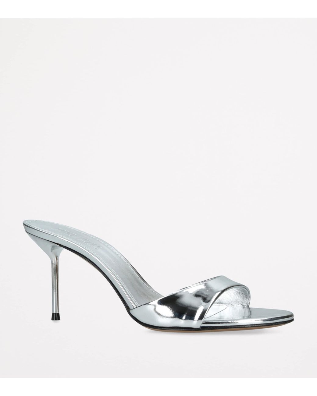 Paris Texas Metallic Patent Leather Lidia Mules 70