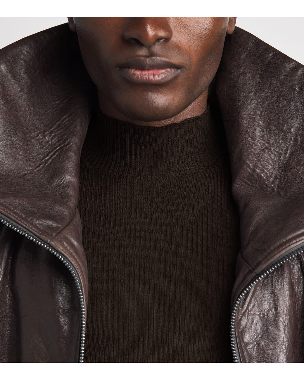 Rick Owens Black Virgin Wool Lupetto Sweater for men