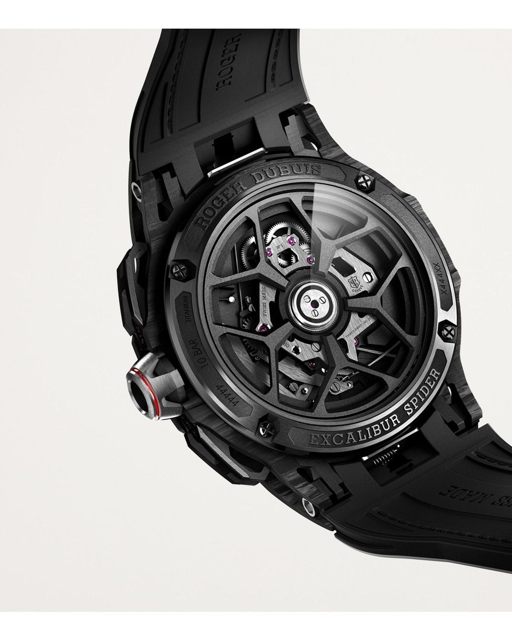 Roger Dubuis Black Carbon Excalibur Spider Flyback Chronograph Watch for men