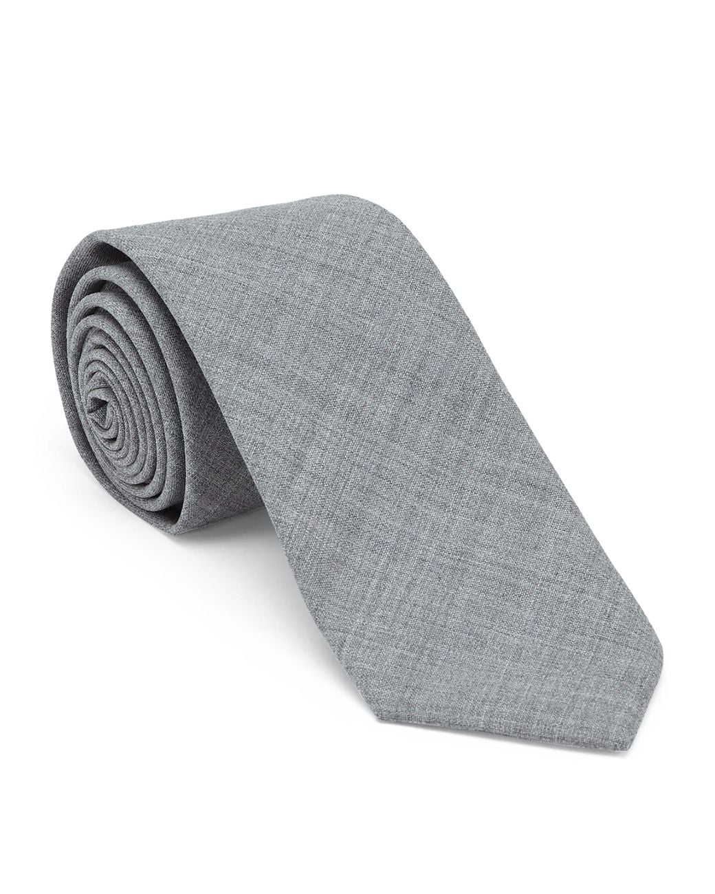 Brunello Cucinelli Gray Virgin Wool Tie for men