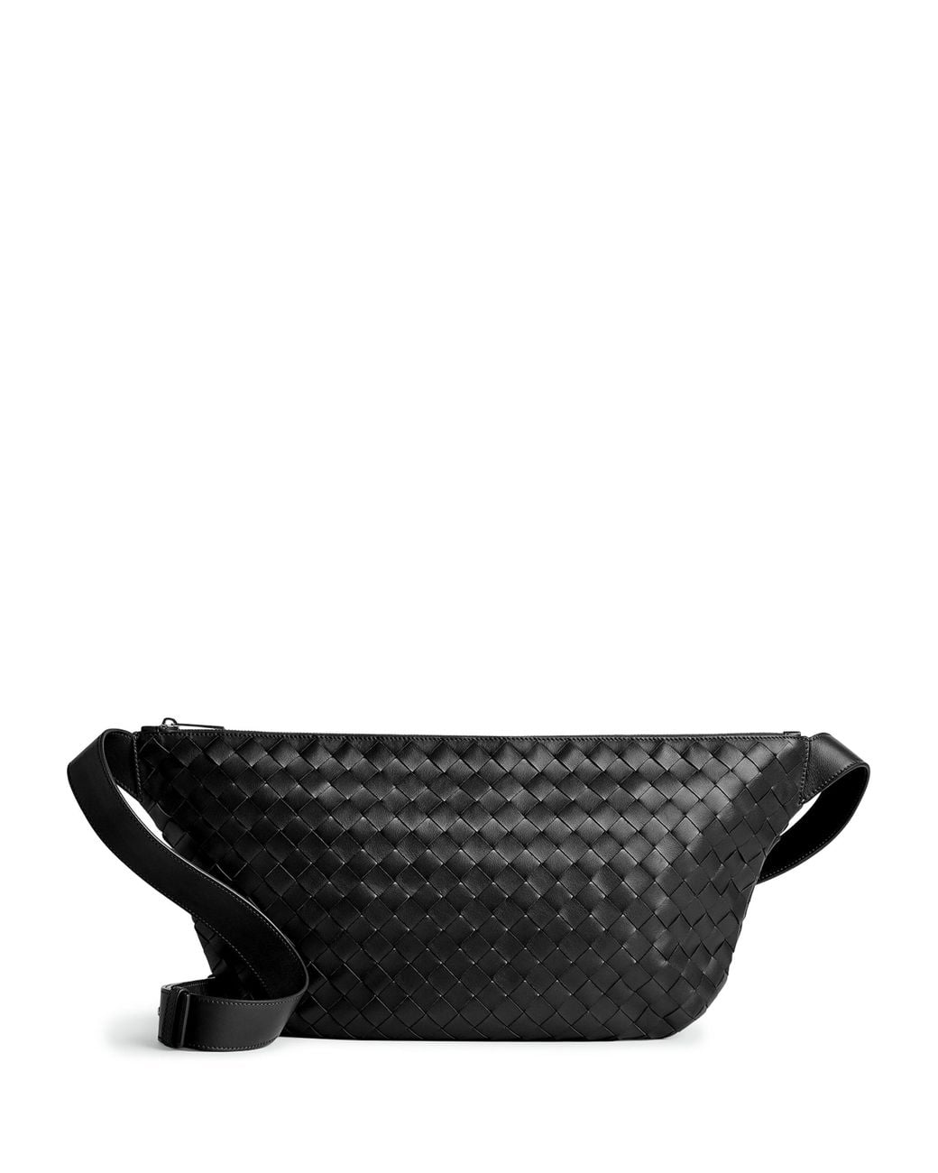 Bottega Veneta Black Leather Day Sling Bag