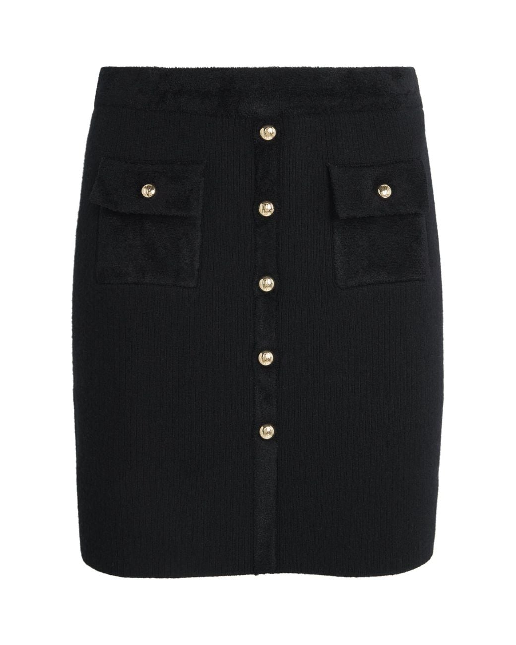 Claudie Pierlot Black Knitted Mini Skirt