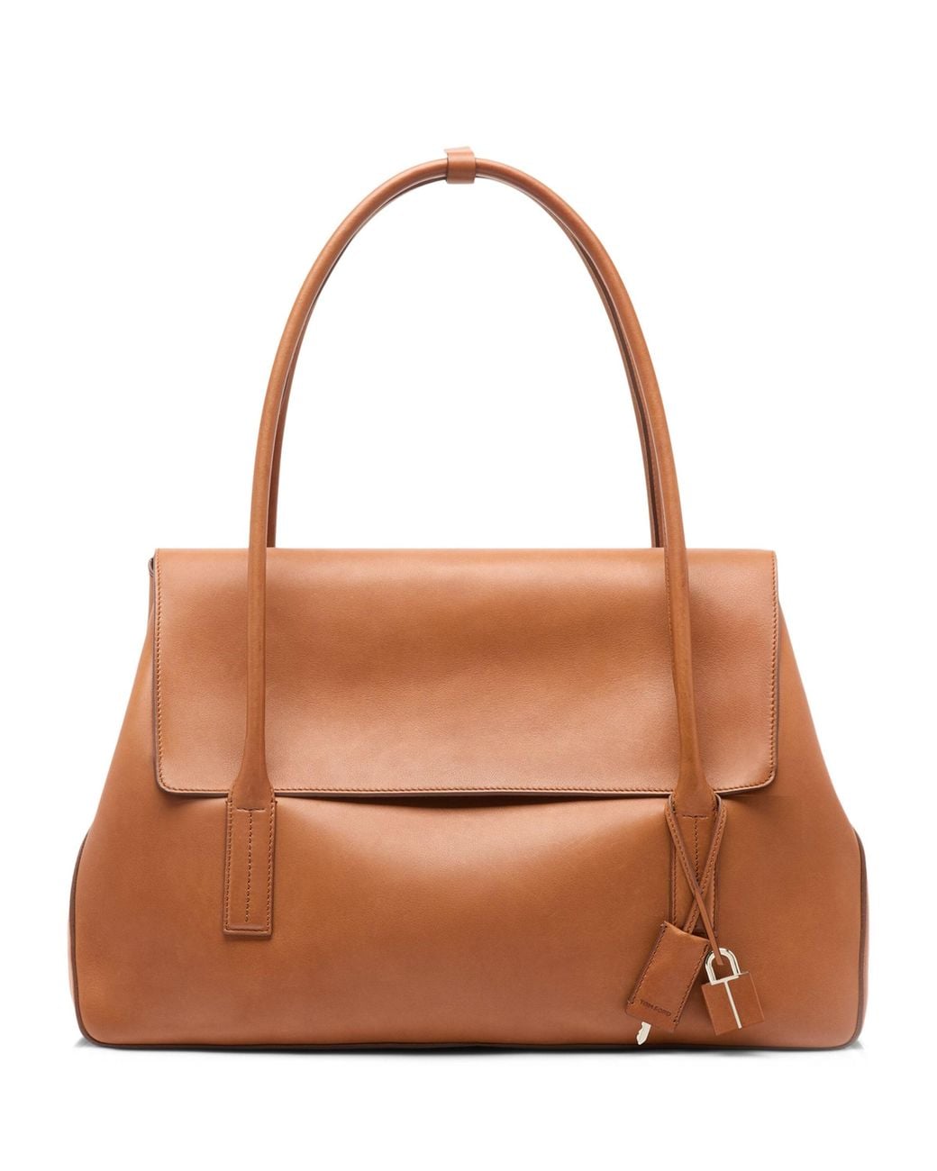 Tom Ford Brown Large Leather Eclipse Shoulder Bag