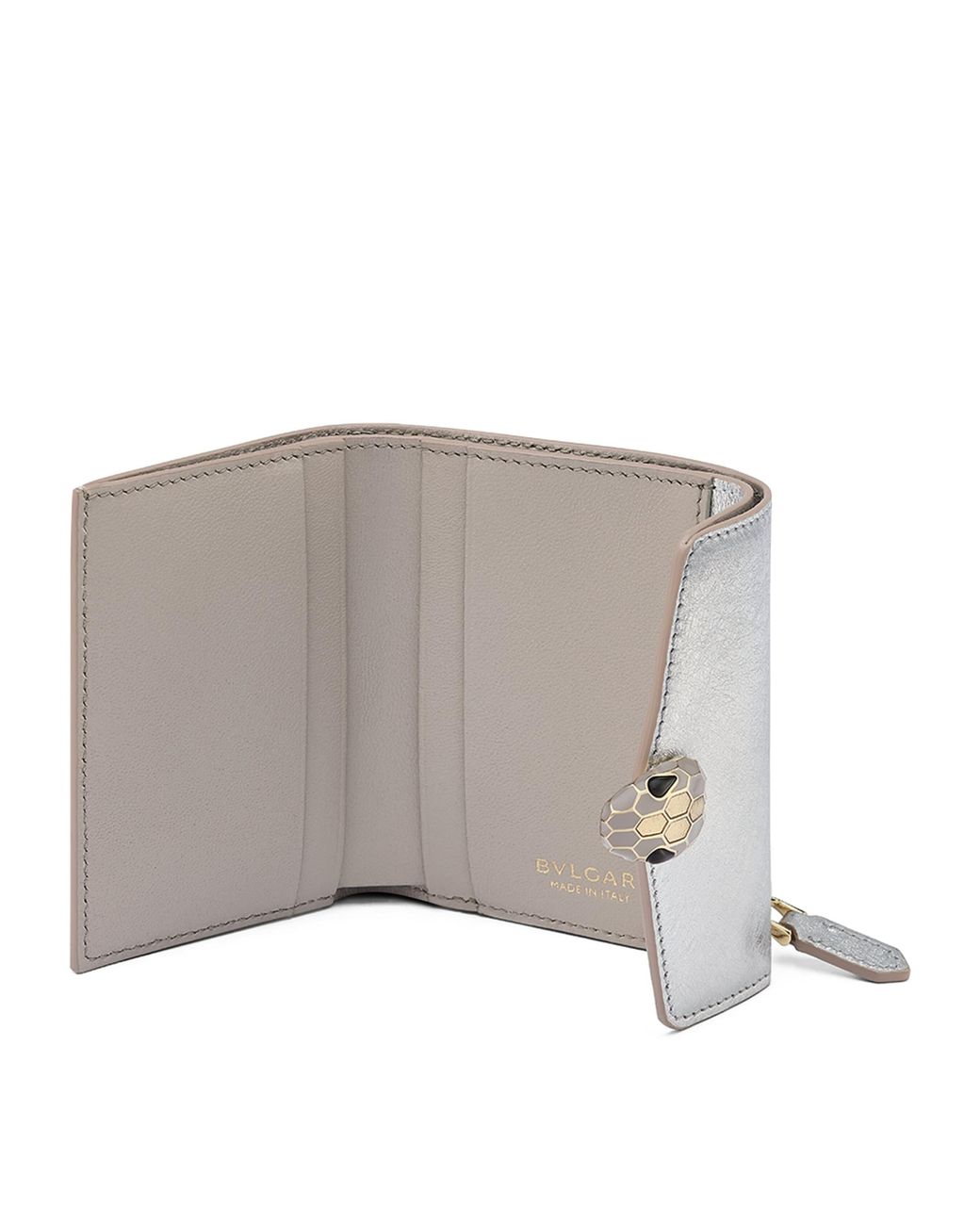 BVLGARI Metallic Leather Serpenti Forever Wallet